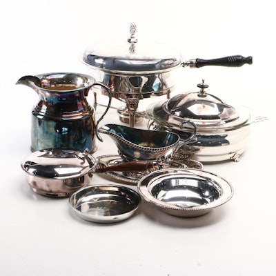 William Hutton & Sons English and Other Silver Plate Serving Pieces