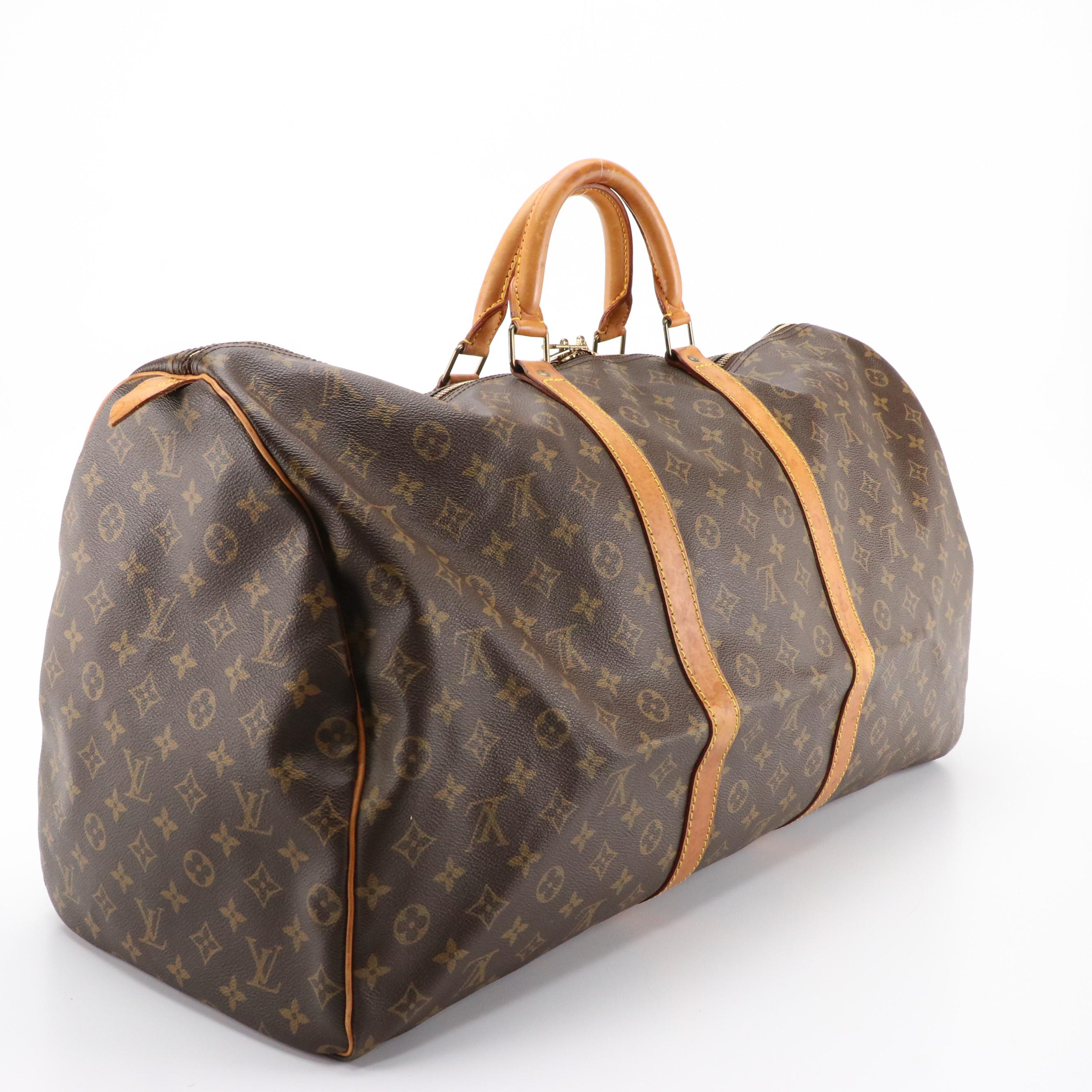 Louis Vuitton Keepall 50 in Monogram Canvas and Vachetta Leather