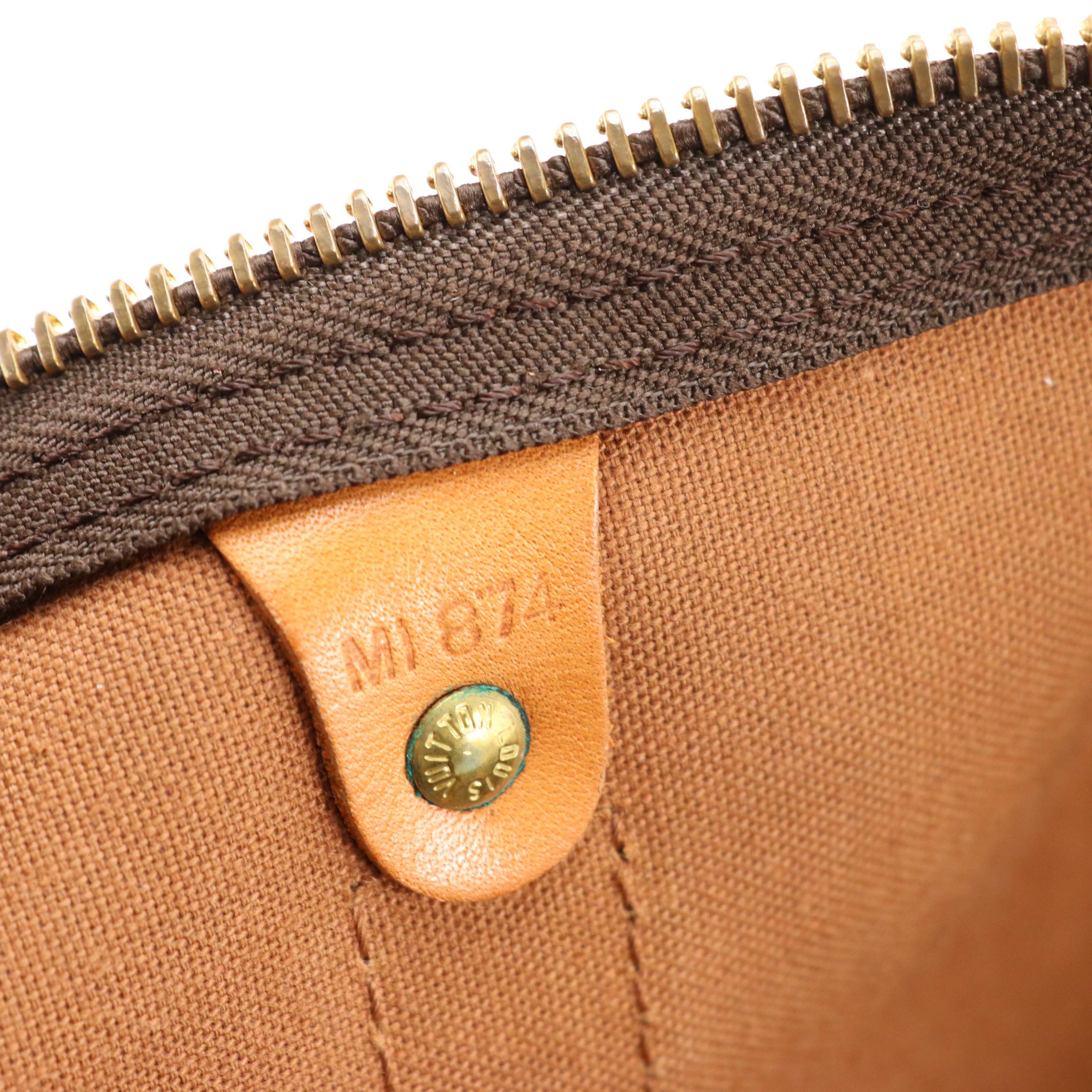 Louis Vuitton Keepall 50 in Monogram Canvas and Vachetta Leather