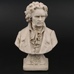 Cast Stone Bust of Beethoven