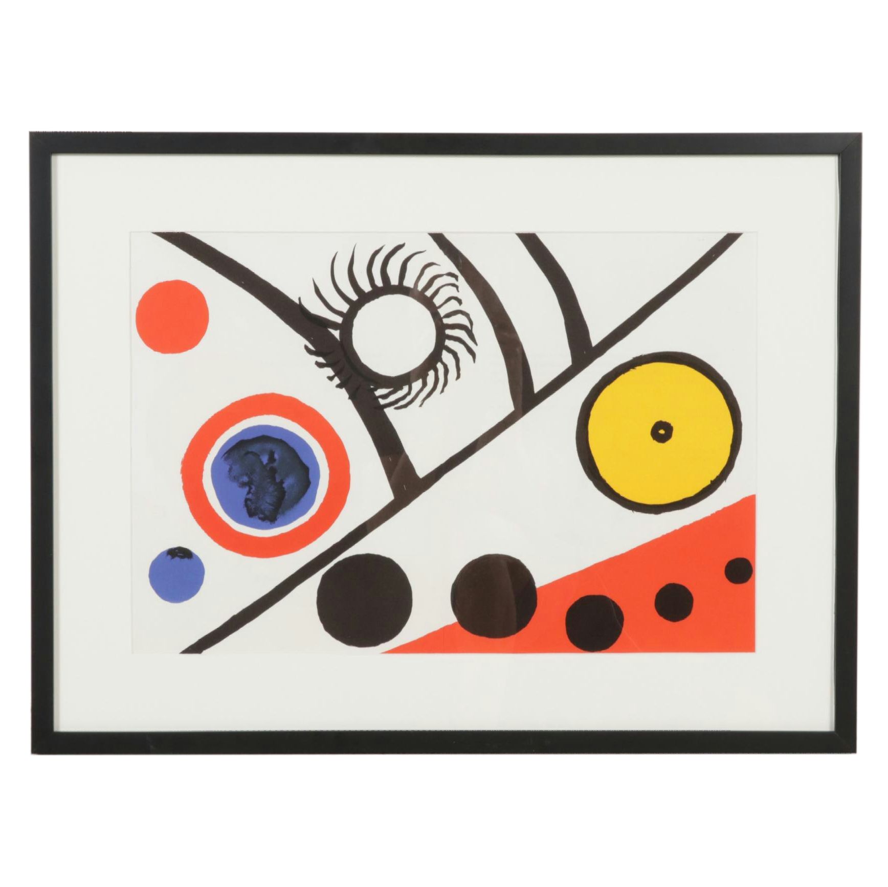 Alexander Calder Double-Page Color Lithograph for "Derrière le Miroir," 1976