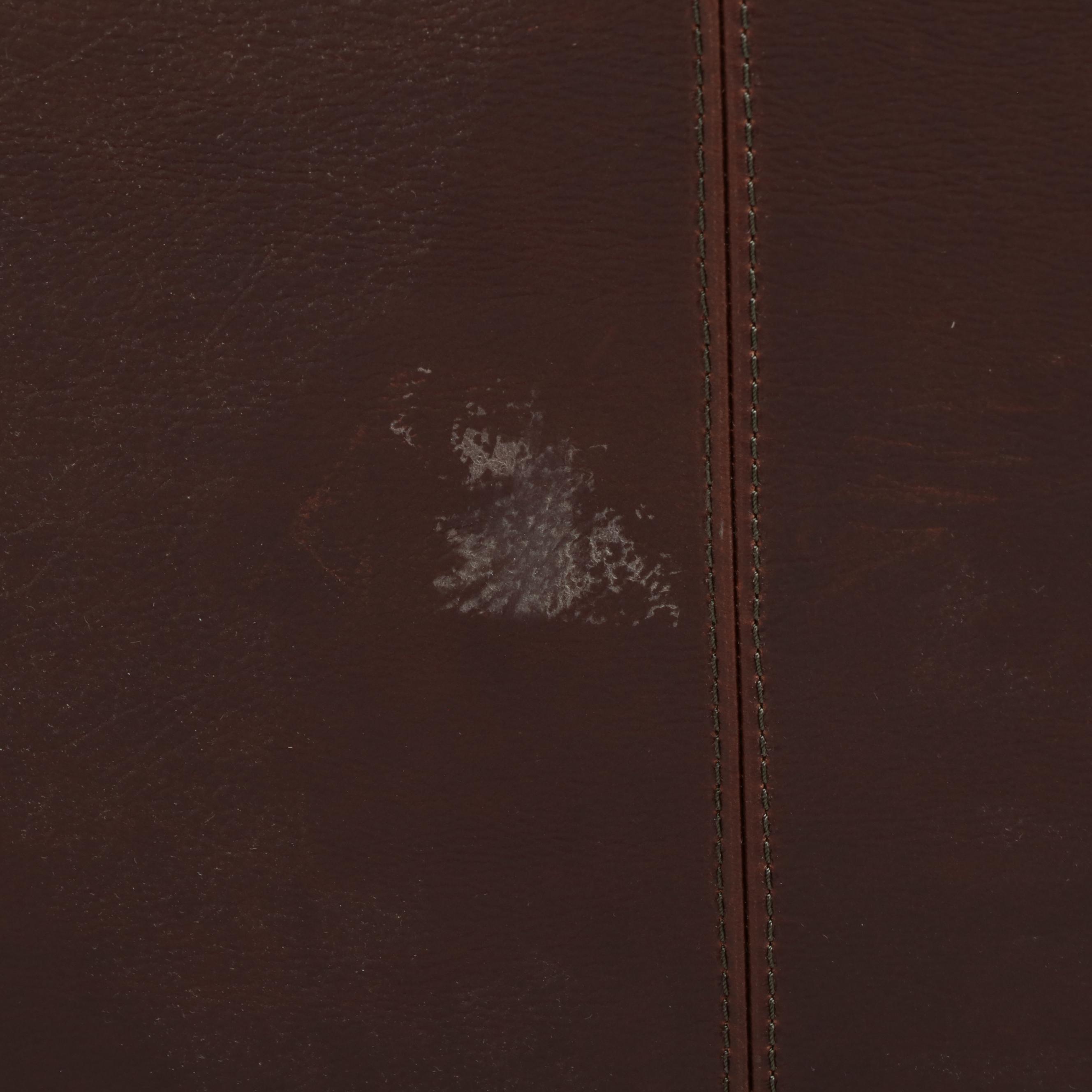 Eleven-Piece Pottery Barn Hardwood and Leather Dining Set