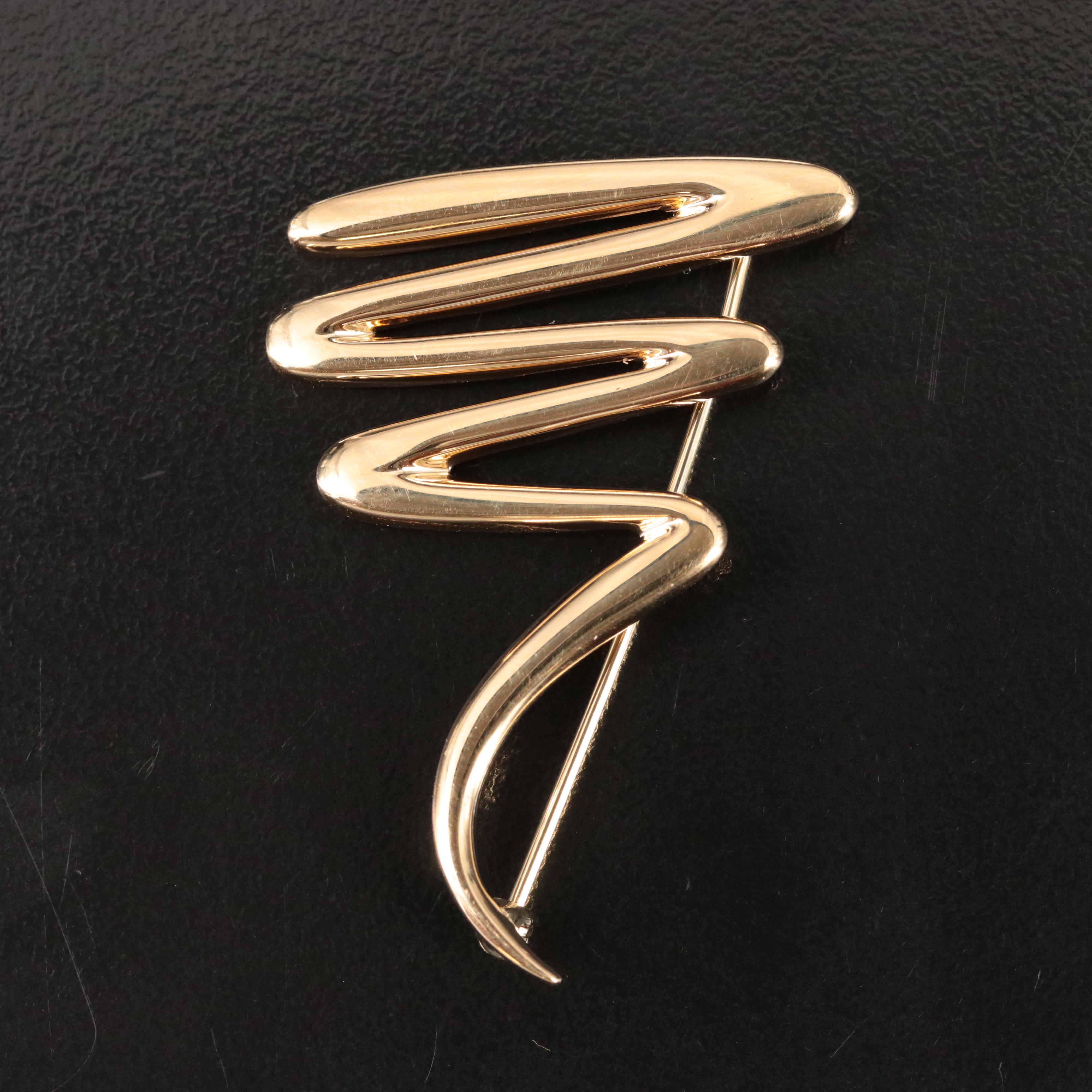 Paloma Picasso for Tiffany & Co. 18K Graffiti Scribble Brooch