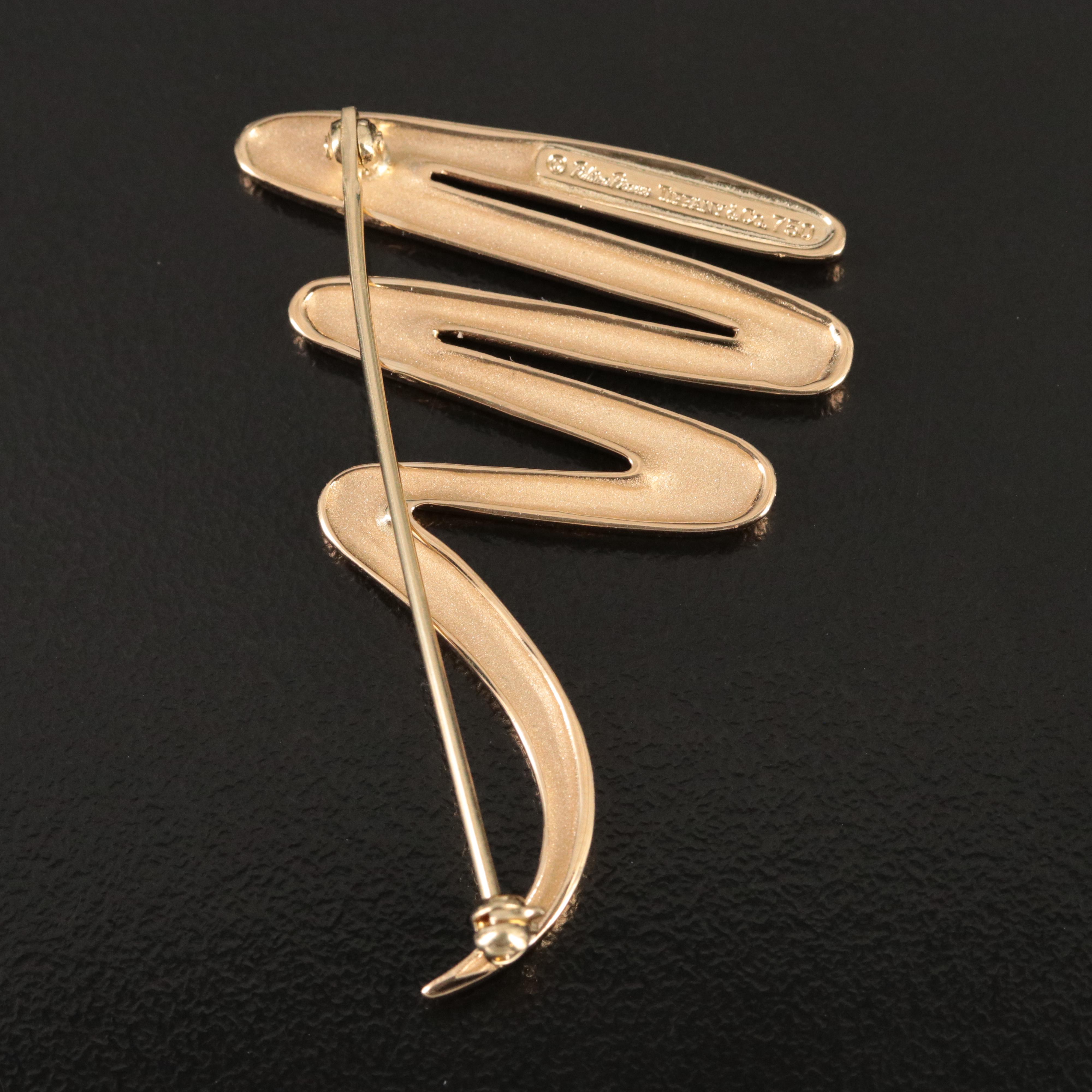 Paloma Picasso for Tiffany & Co. 18K Graffiti Scribble Brooch