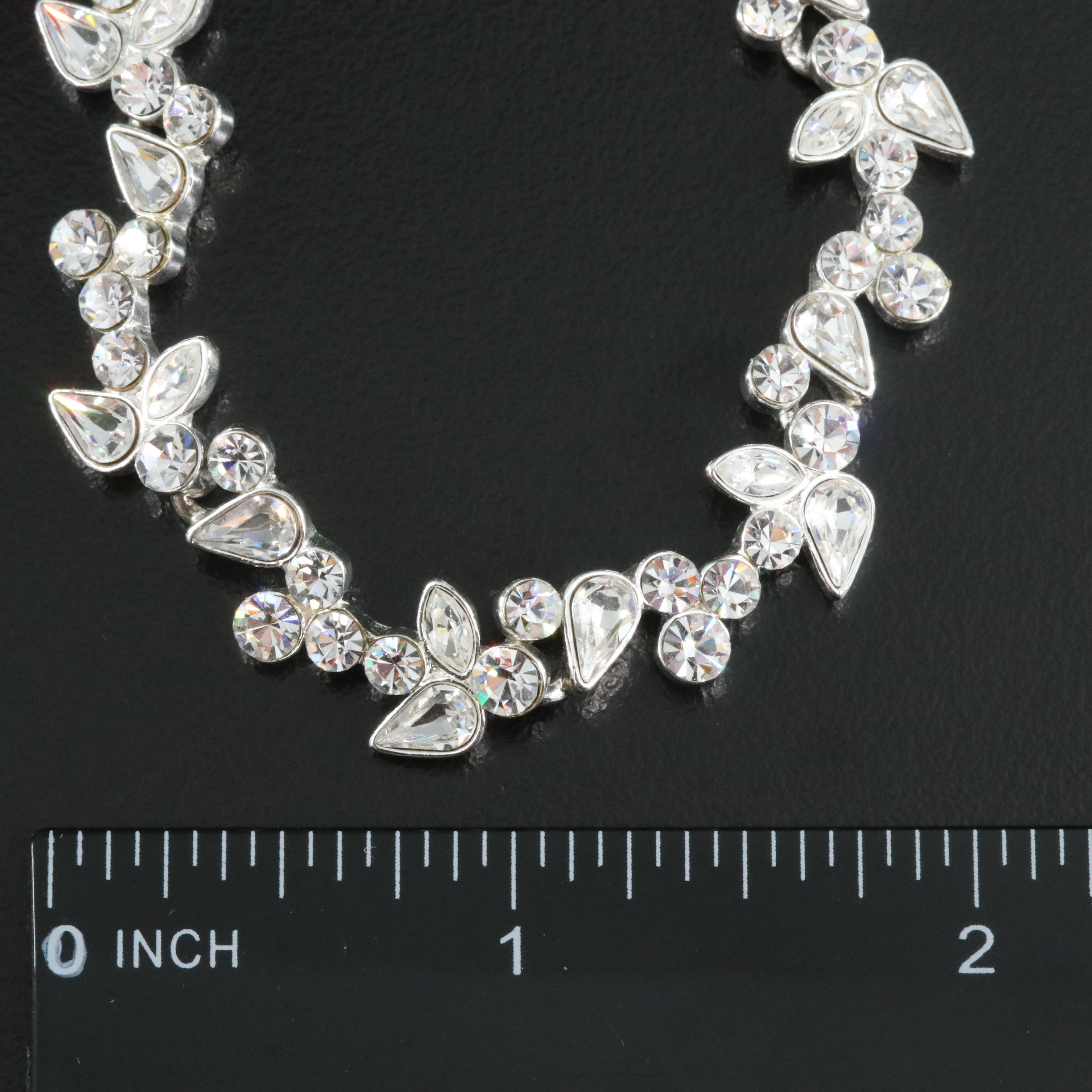 Vintage Rhinestone and Glass Crystal Jewelry Including Tory Burch and Swarovski