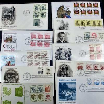 Over 360 First Day Covers with Regular Issue Stamps