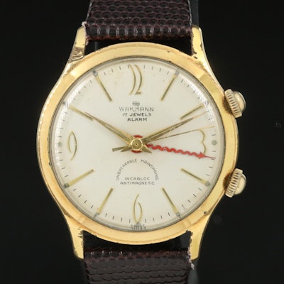 Vintage Wakmann Alarm Wristwatch