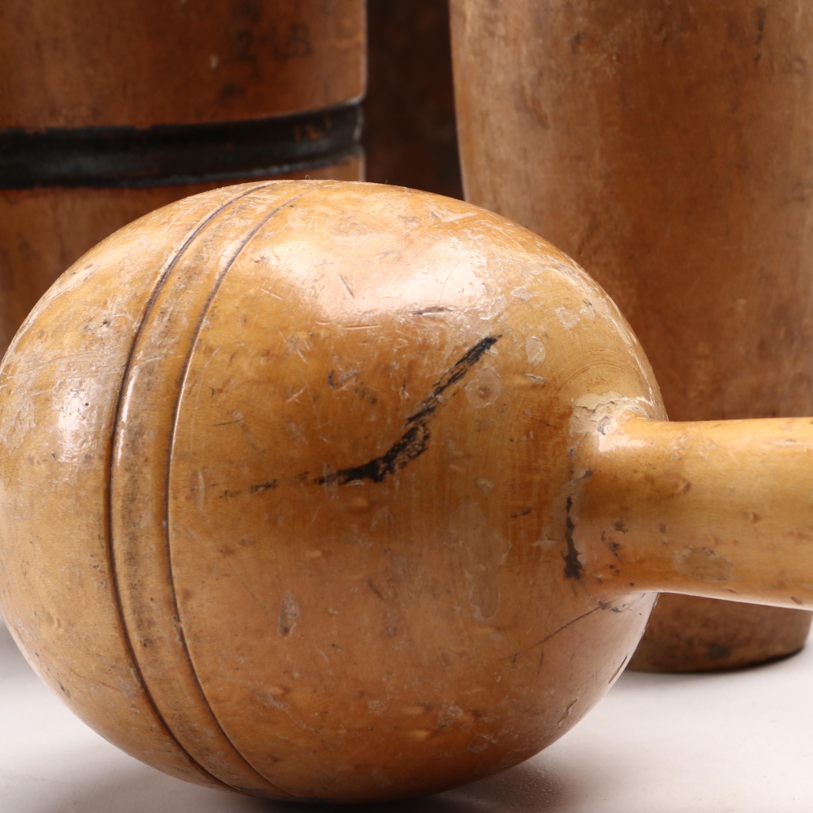 Narraganset Machine Co., Spalding Gold Medal, More Juggling Pins, Antique