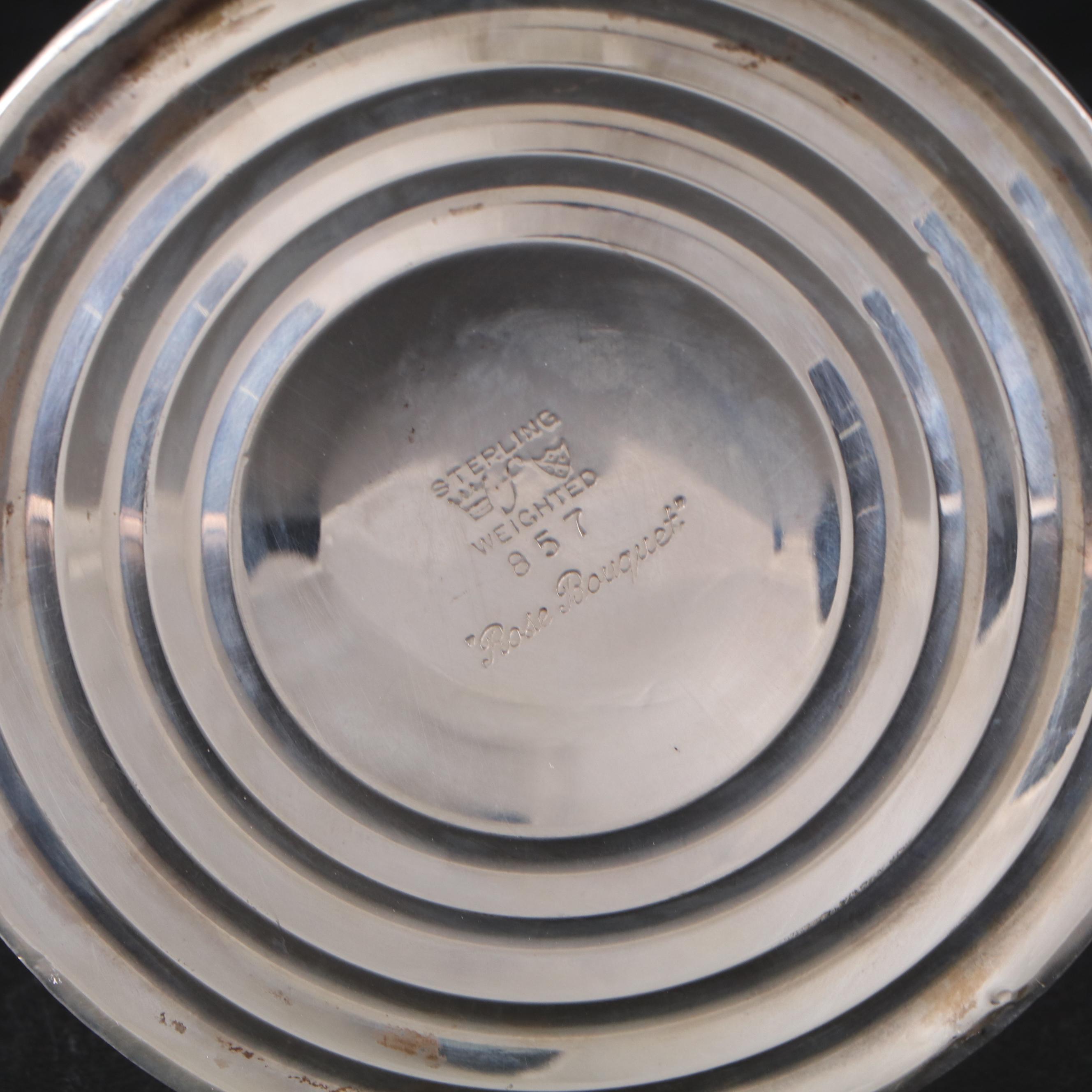 Towle and Fisher Sterling Silver Candlesticks, Mills and Shakers with Frame