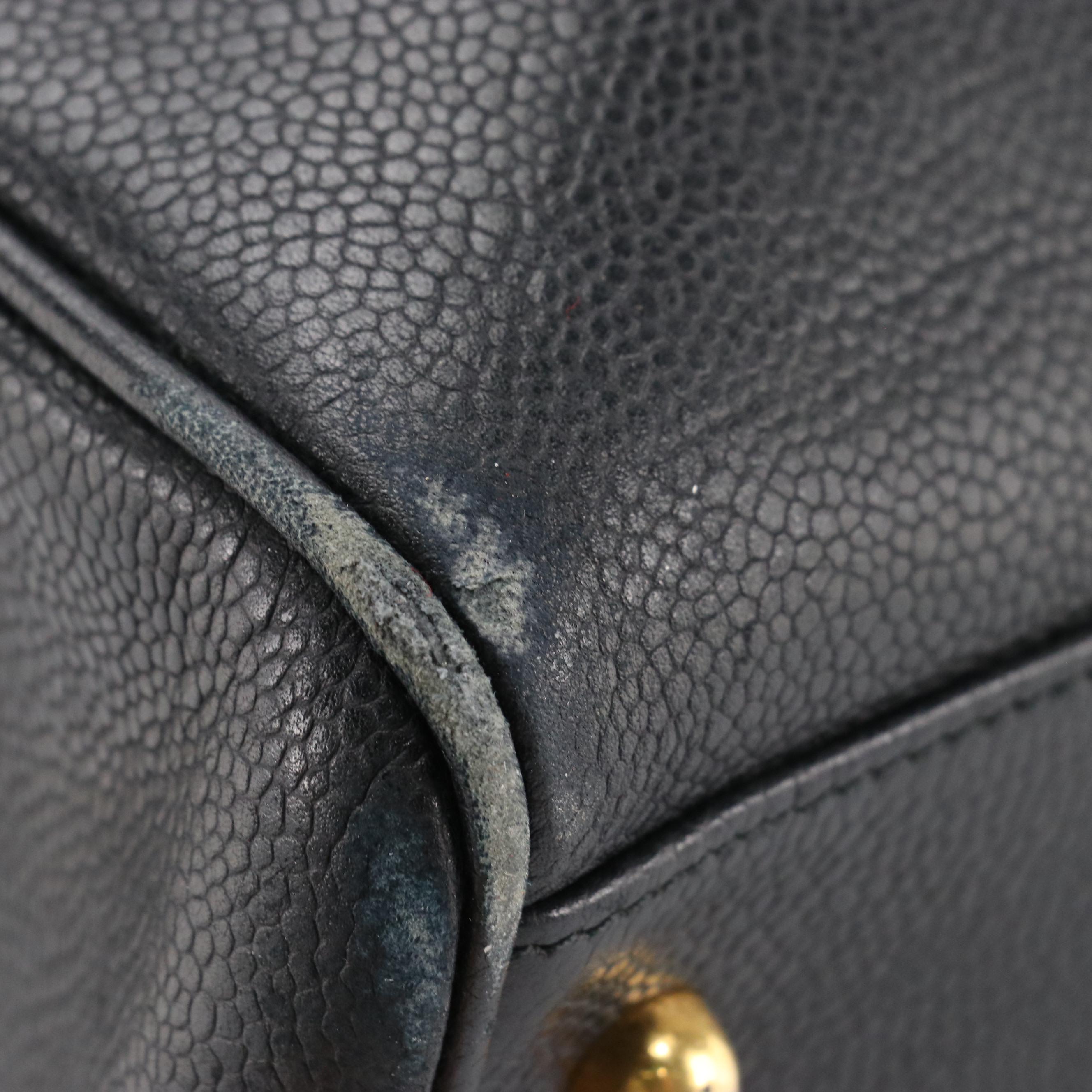 Chanel Small Boston Bag in Black Caviar Leather