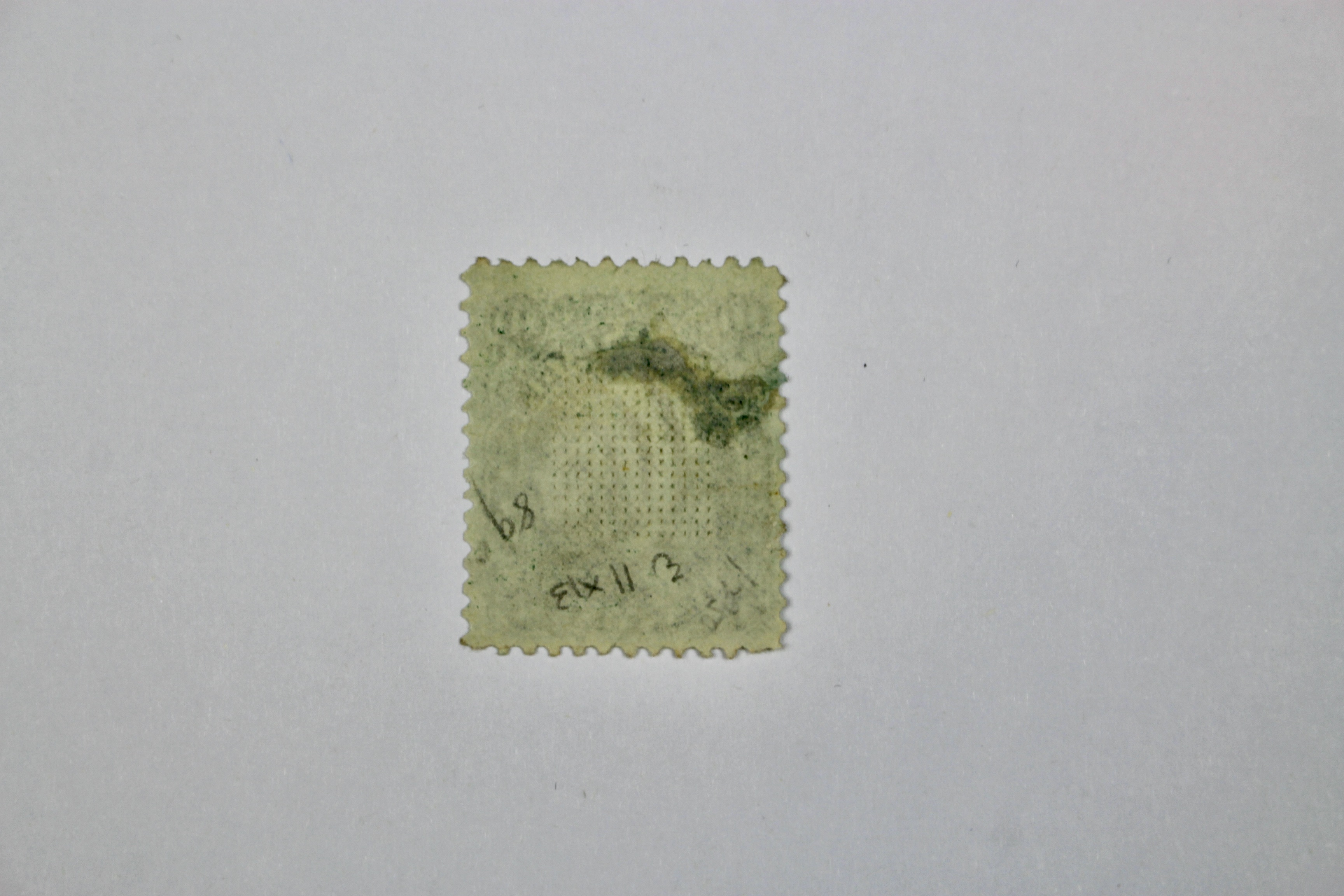 Four Early U.S. Postage Stamps, All With Grills, 1867-1868