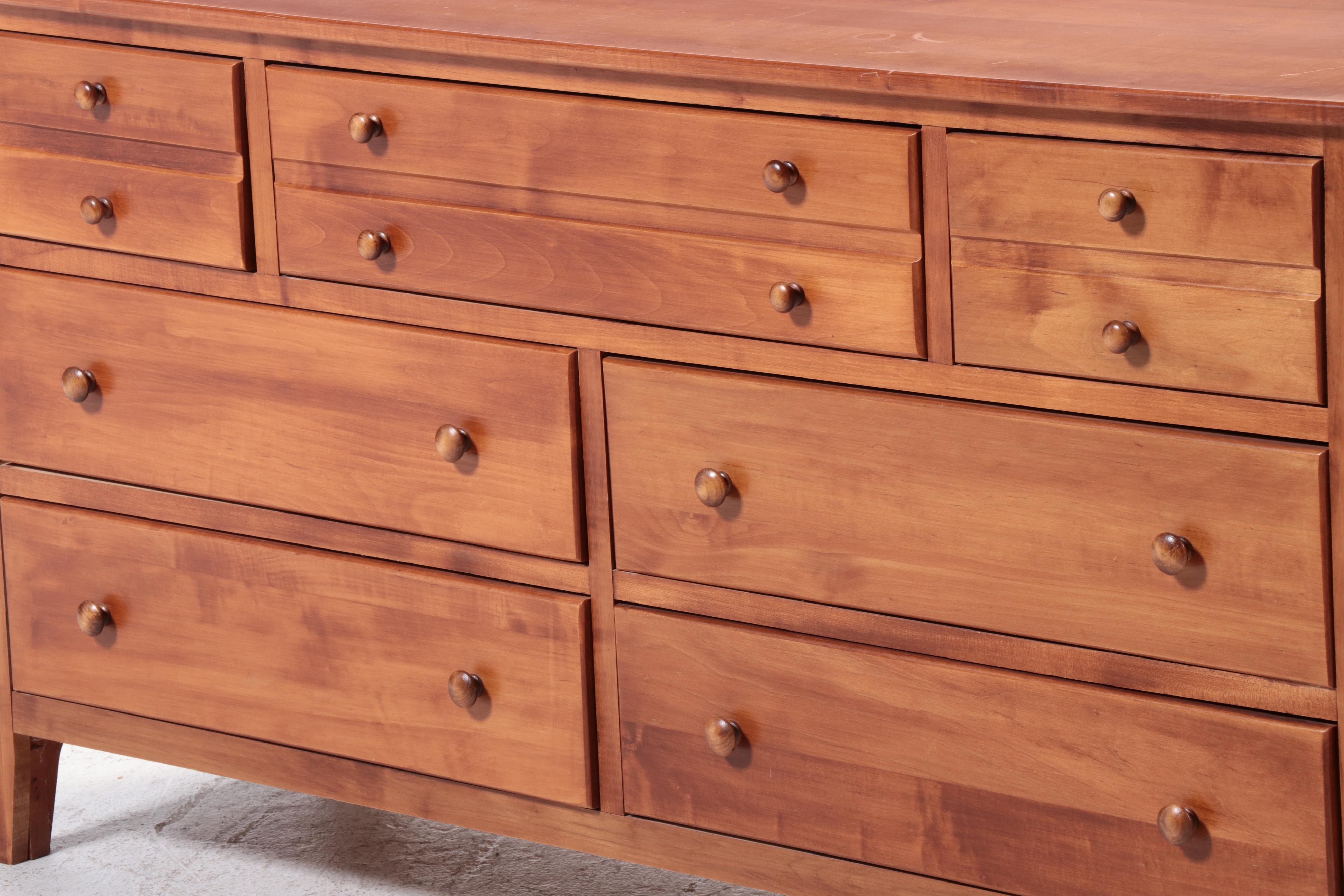 Shaker Style Wooden Chest of Drawers