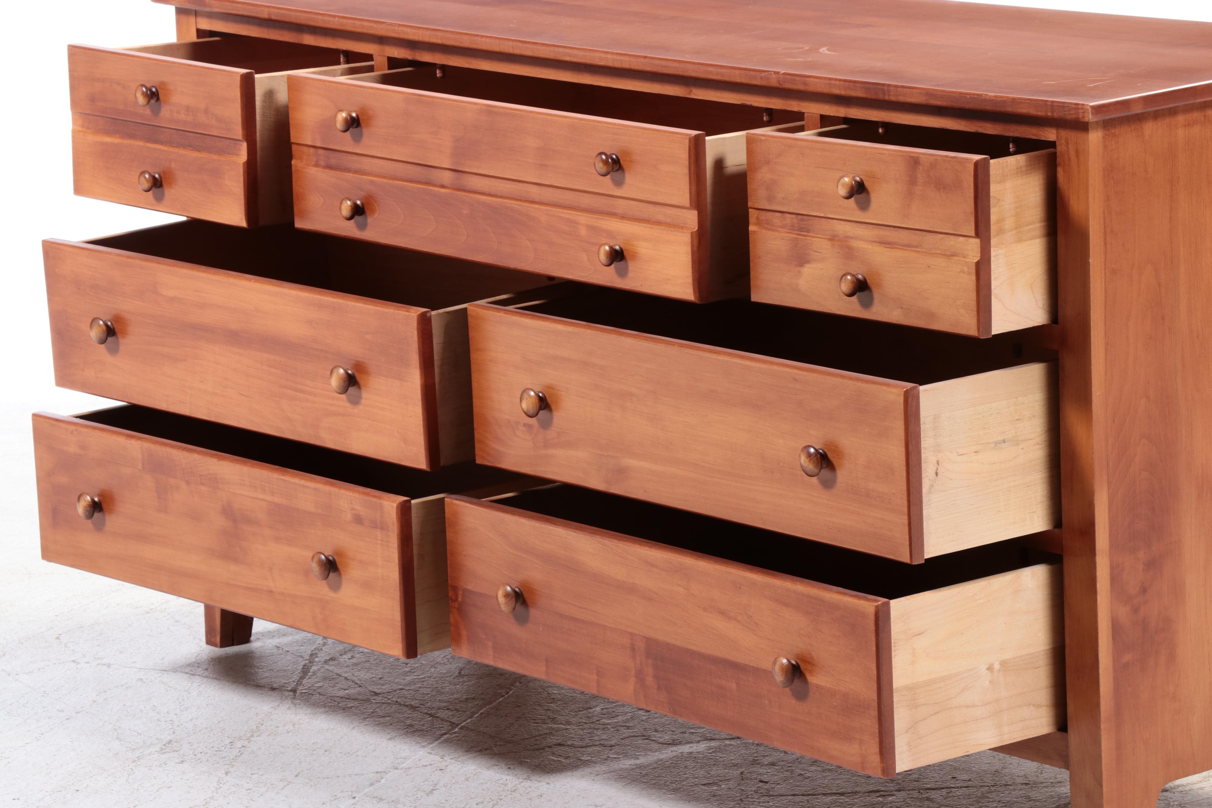 Shaker Style Wooden Chest of Drawers