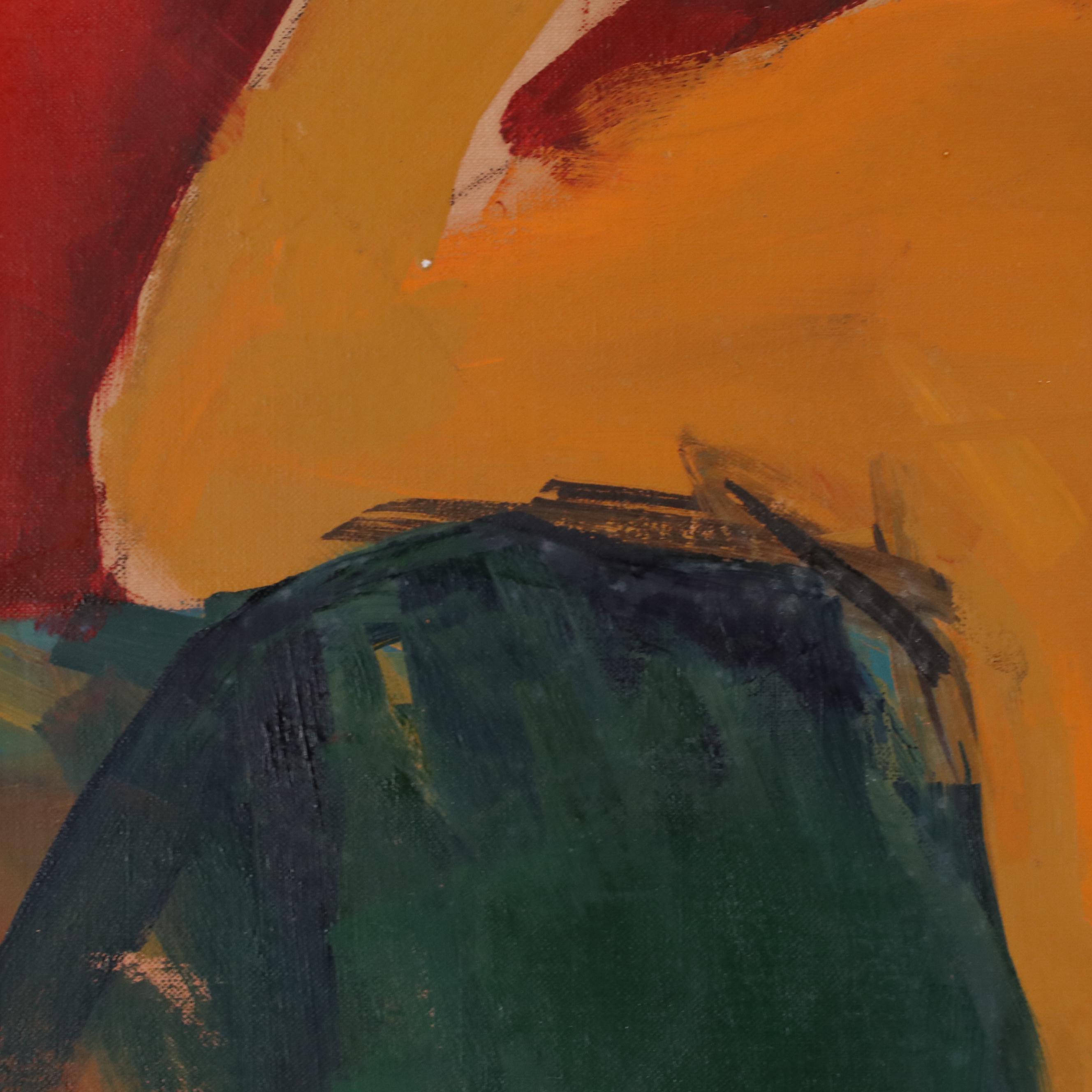 Field Abstract Expressionist Figurative Oil Painting