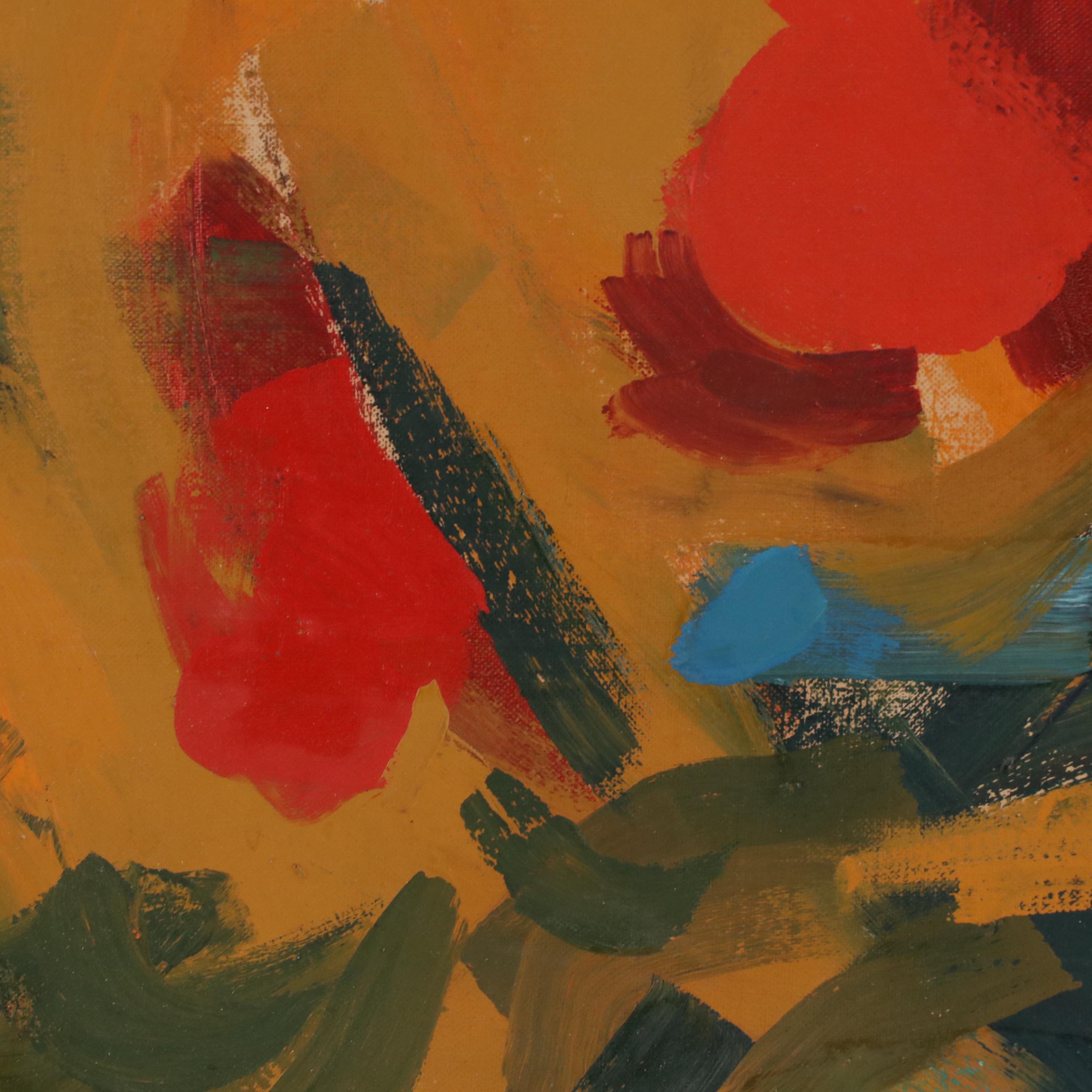 Field Abstract Expressionist Figurative Oil Painting