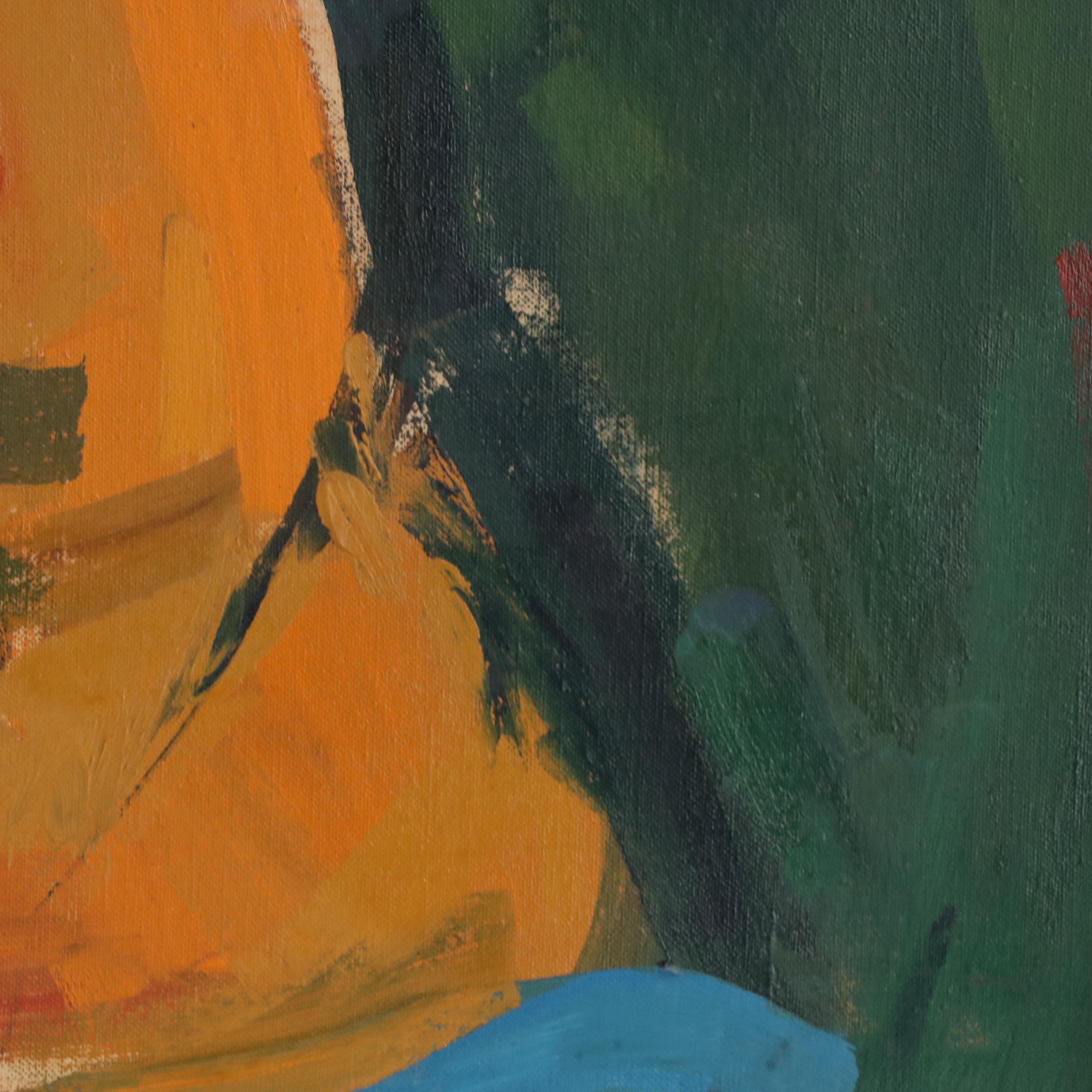 Field Abstract Expressionist Figurative Oil Painting