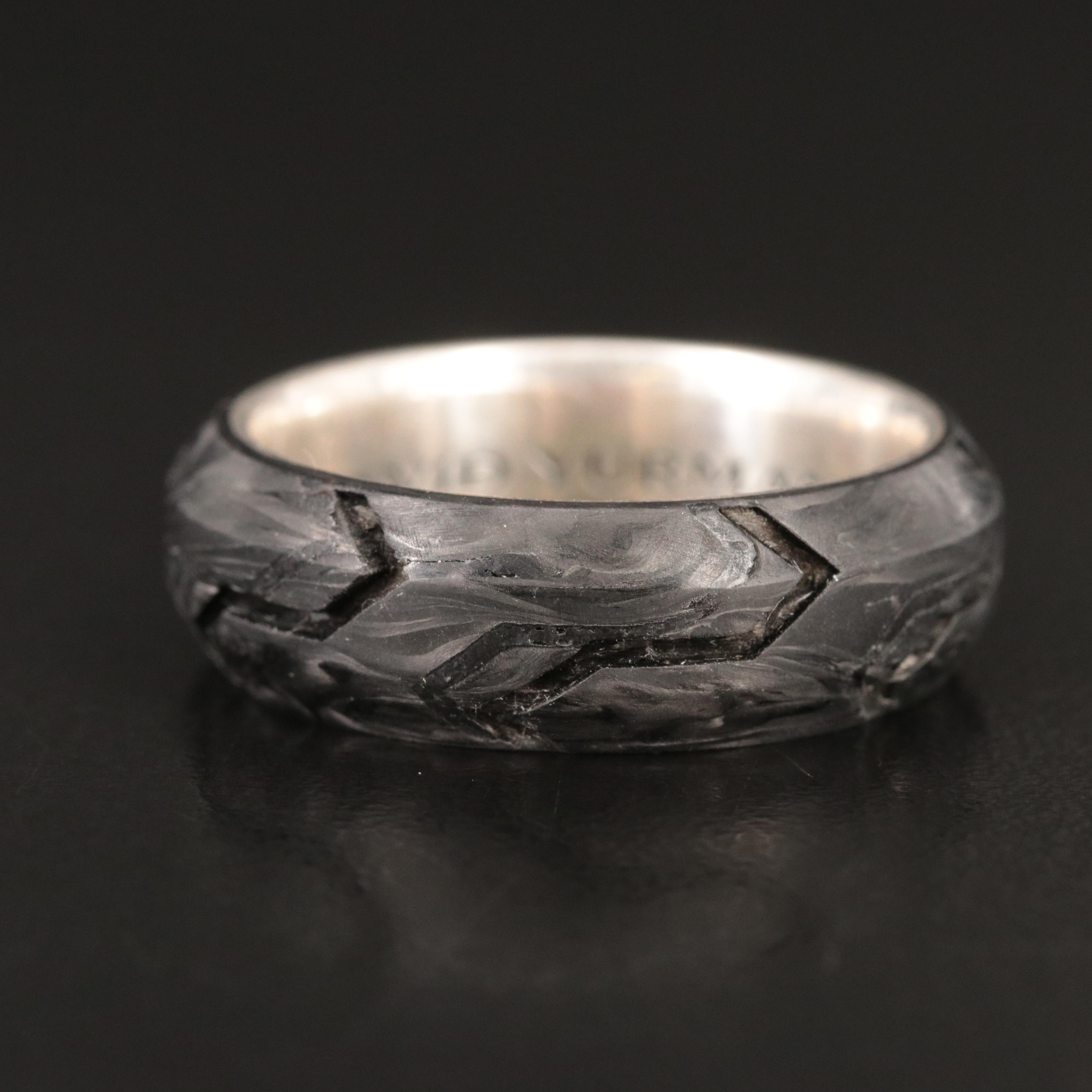 David Yurman Sterling Forged Carbon Band