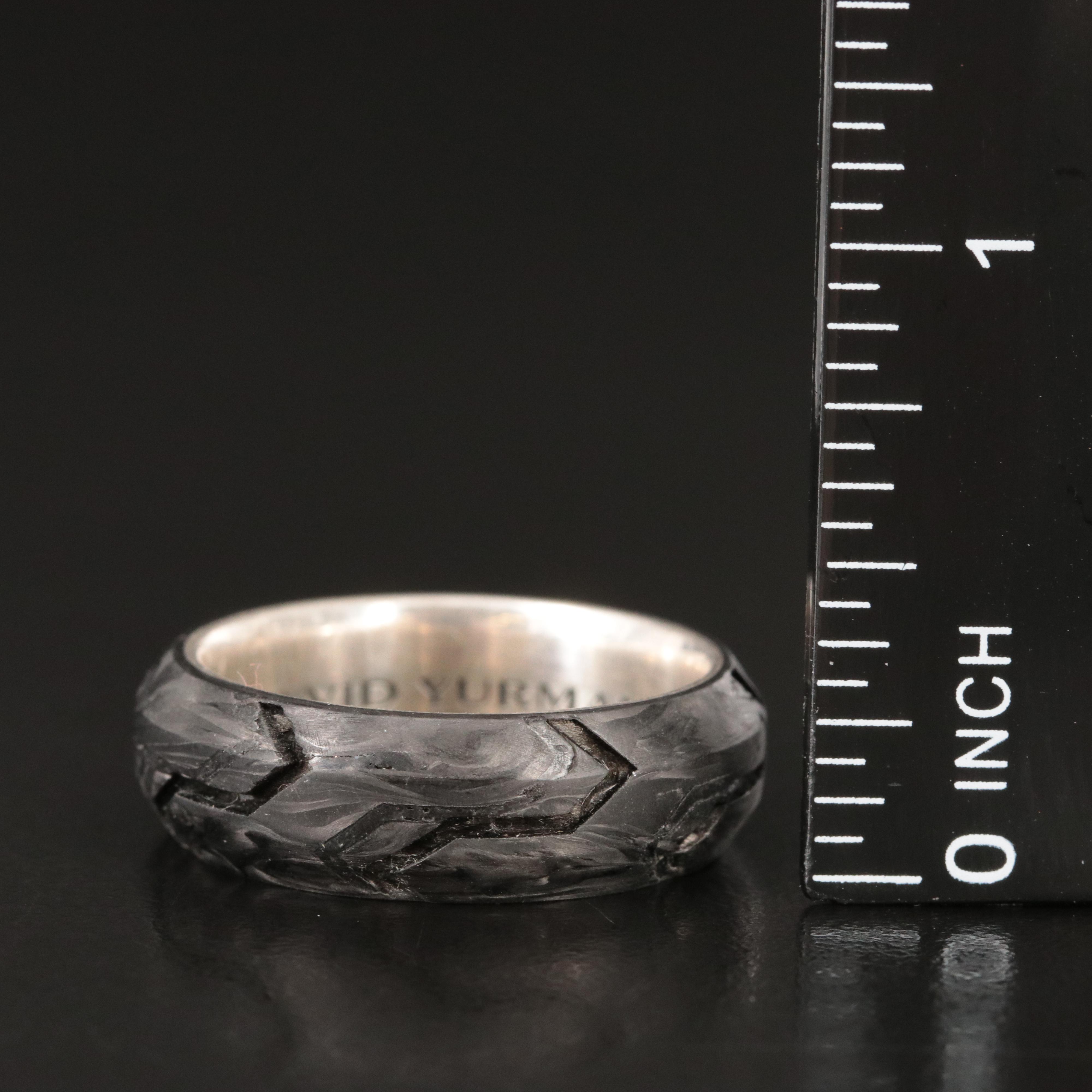 David Yurman Sterling Forged Carbon Band