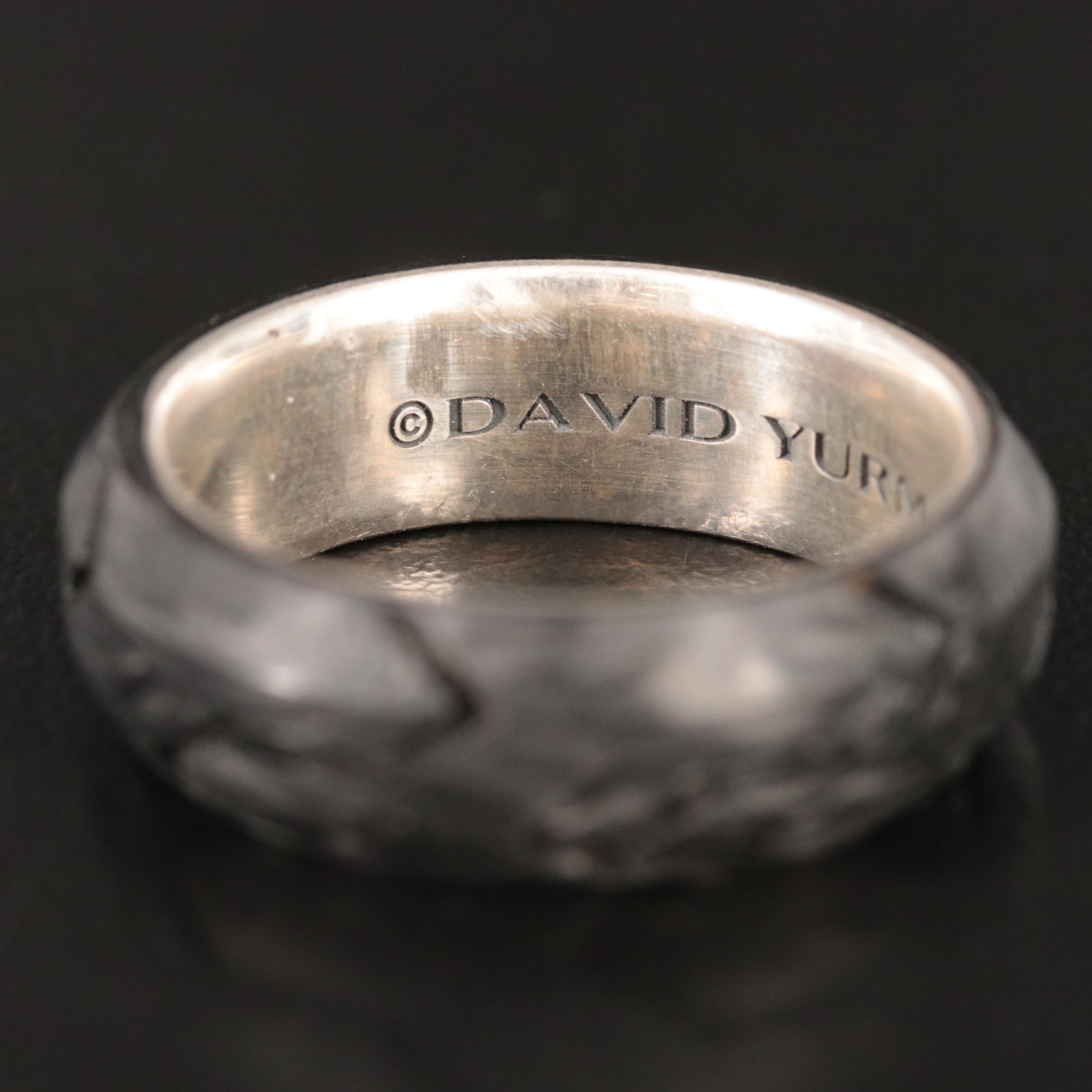 David Yurman Sterling Forged Carbon Band