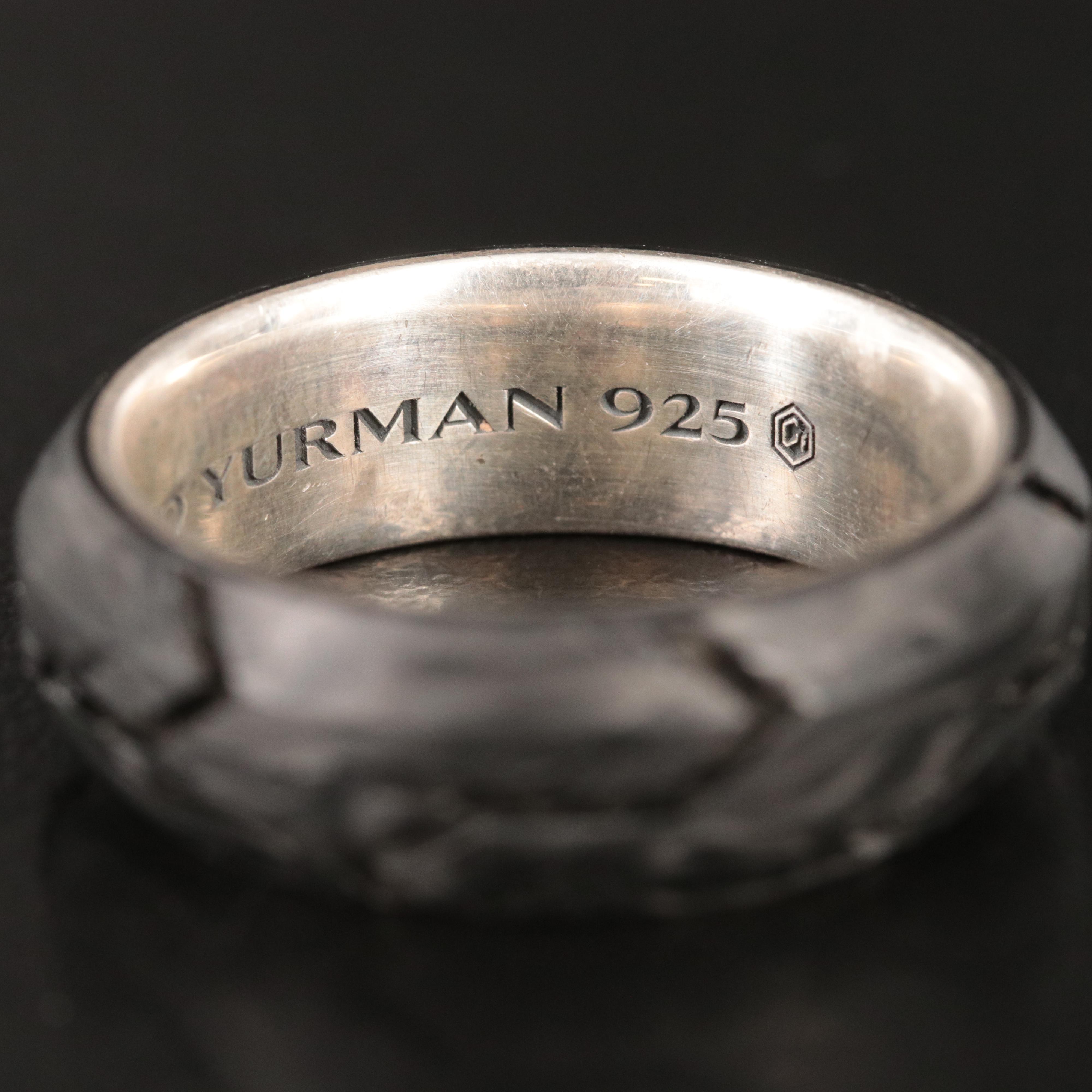 David Yurman Sterling Forged Carbon Band