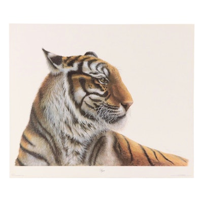 Imogene H. Farnsworth Offset Lithograph "Tiger," 1975