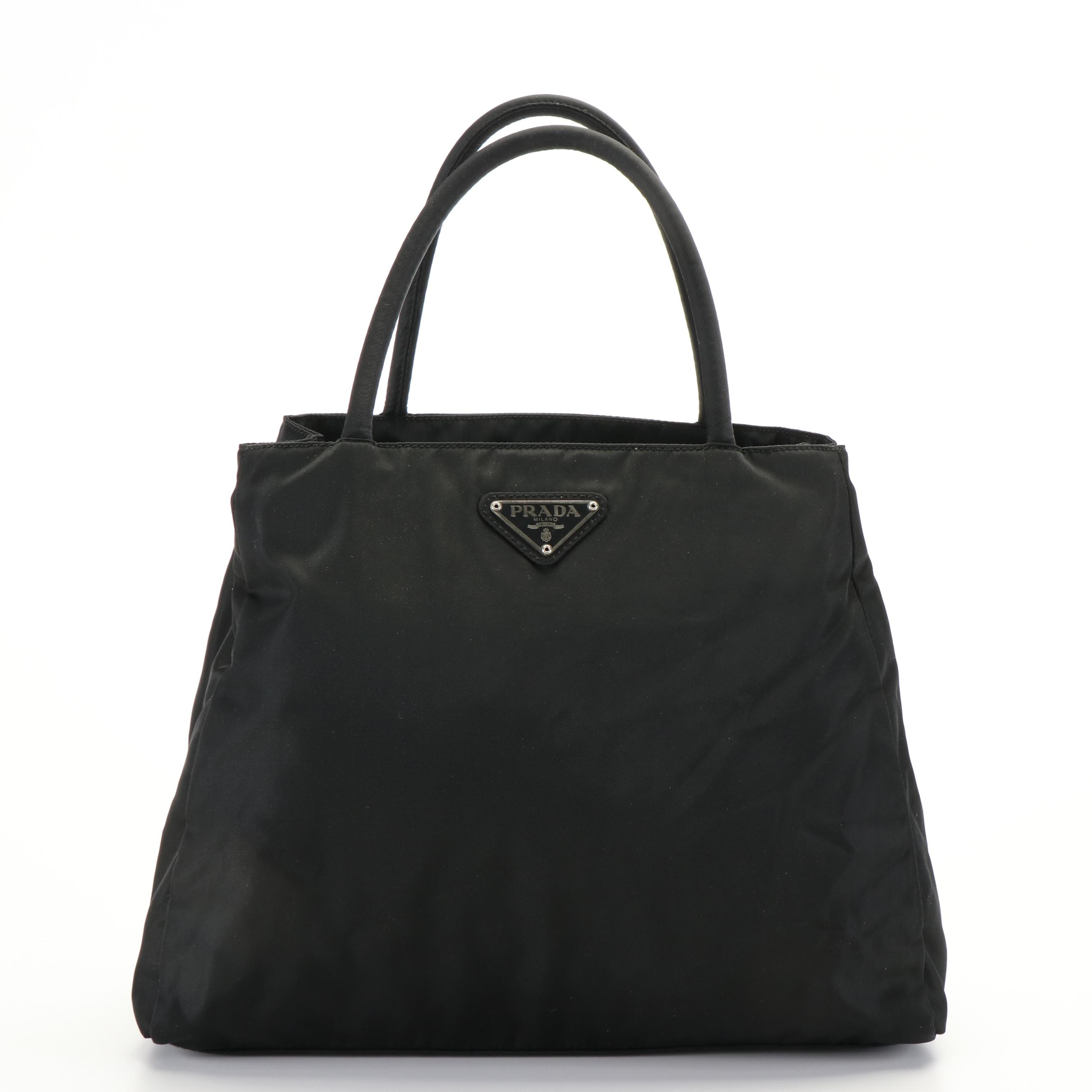 Prada Tote Bag in Black Tessuto Nylon