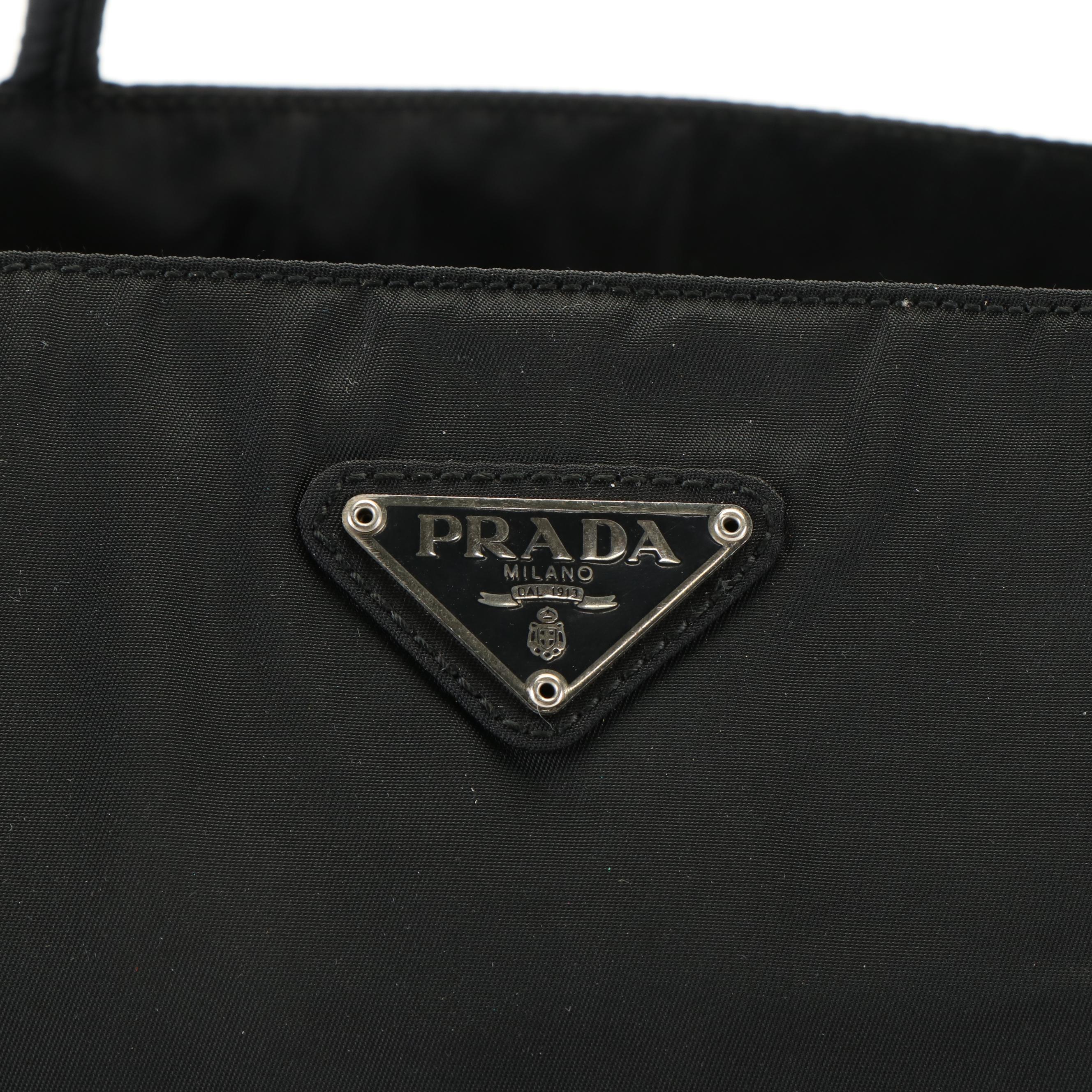 Prada Tote Bag in Black Tessuto Nylon