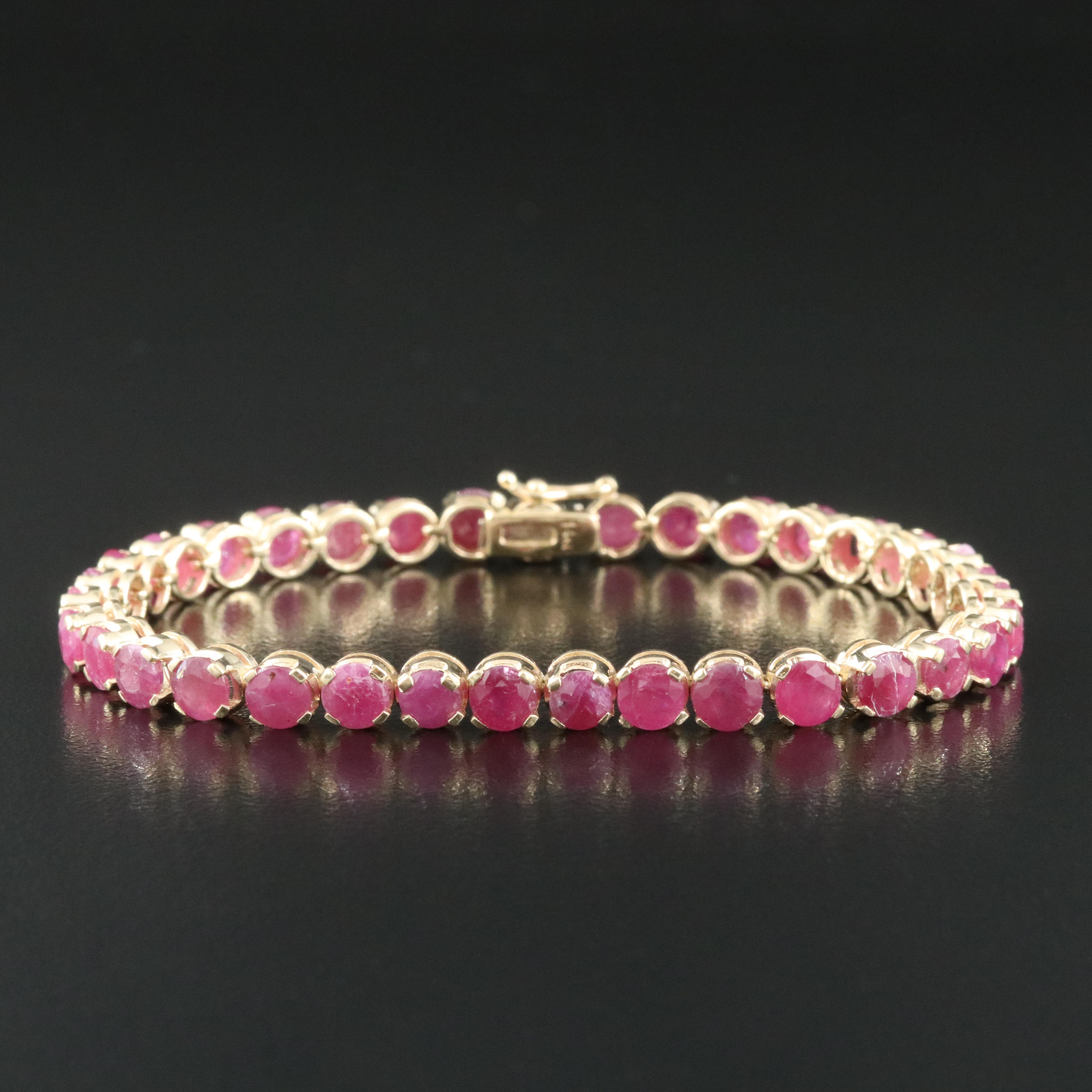 14K Ruby Bracelet