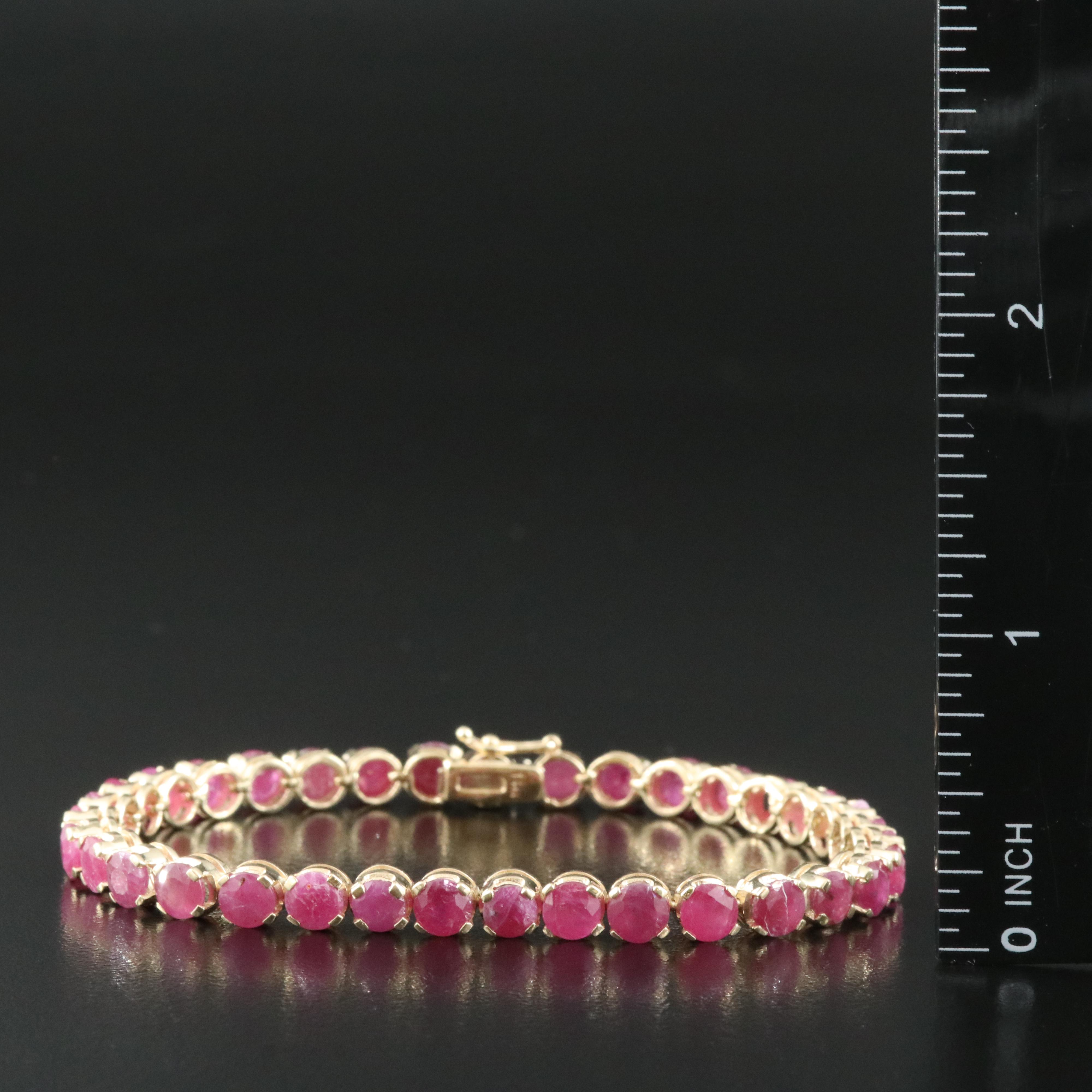 14K Ruby Bracelet