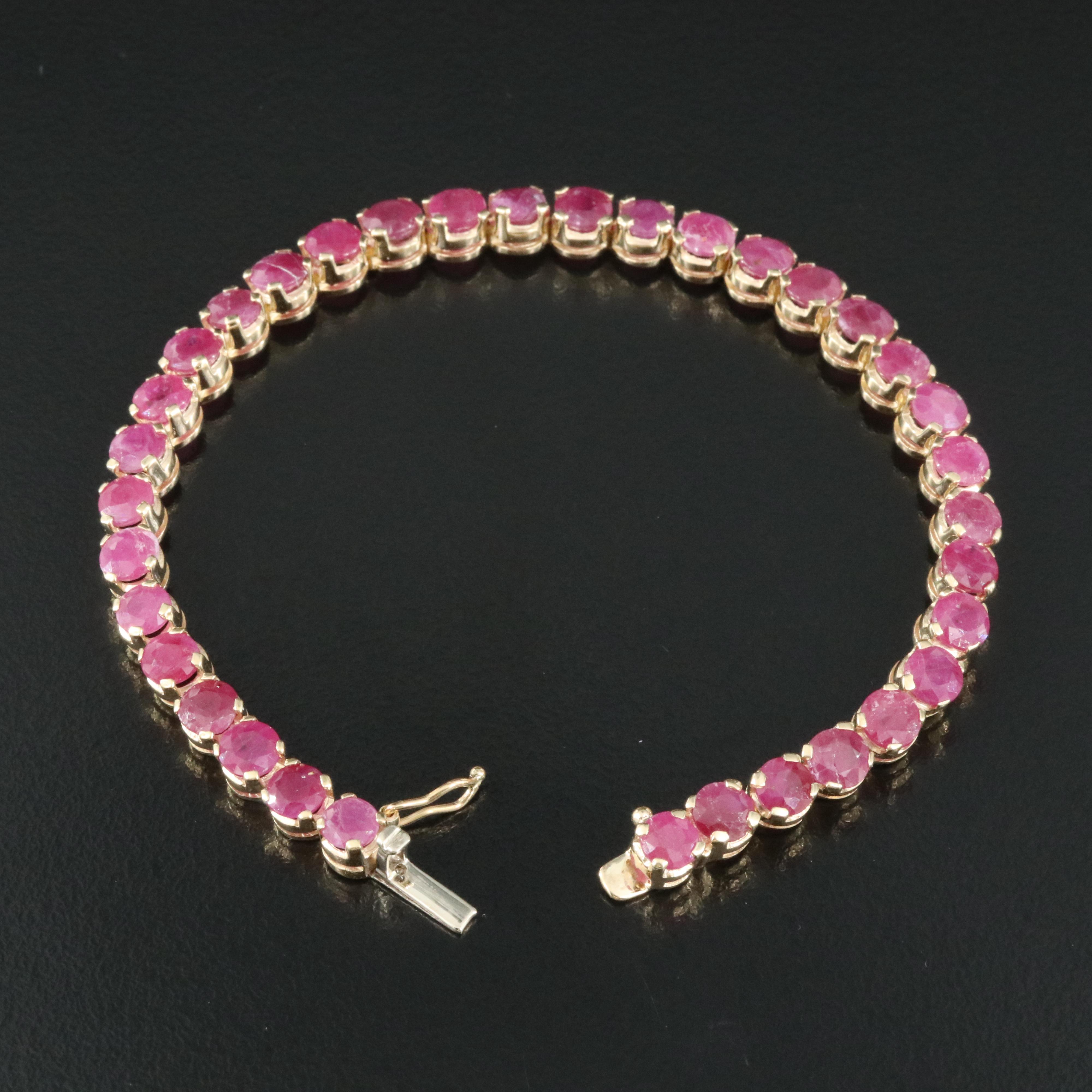 14K Ruby Bracelet