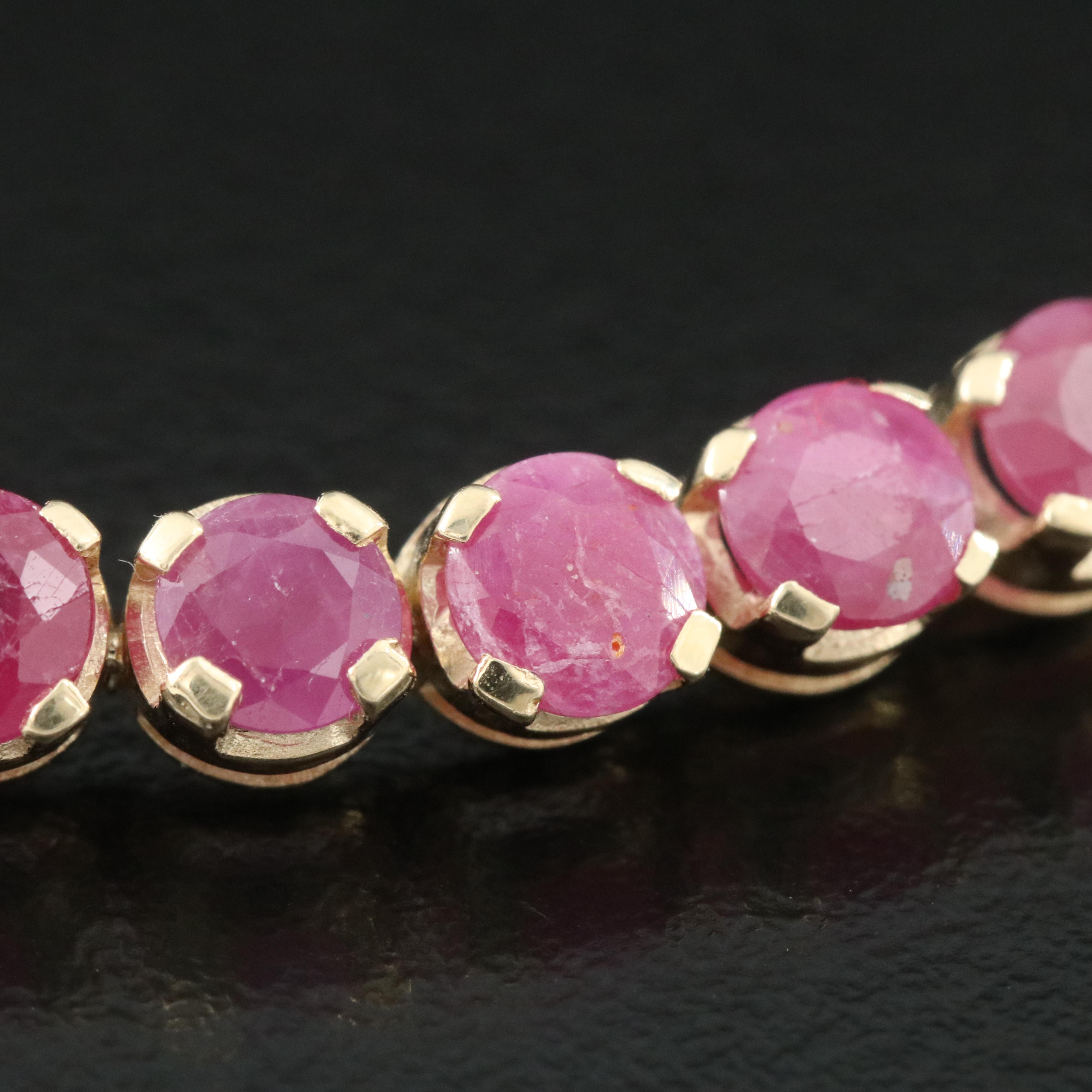 14K Ruby Bracelet