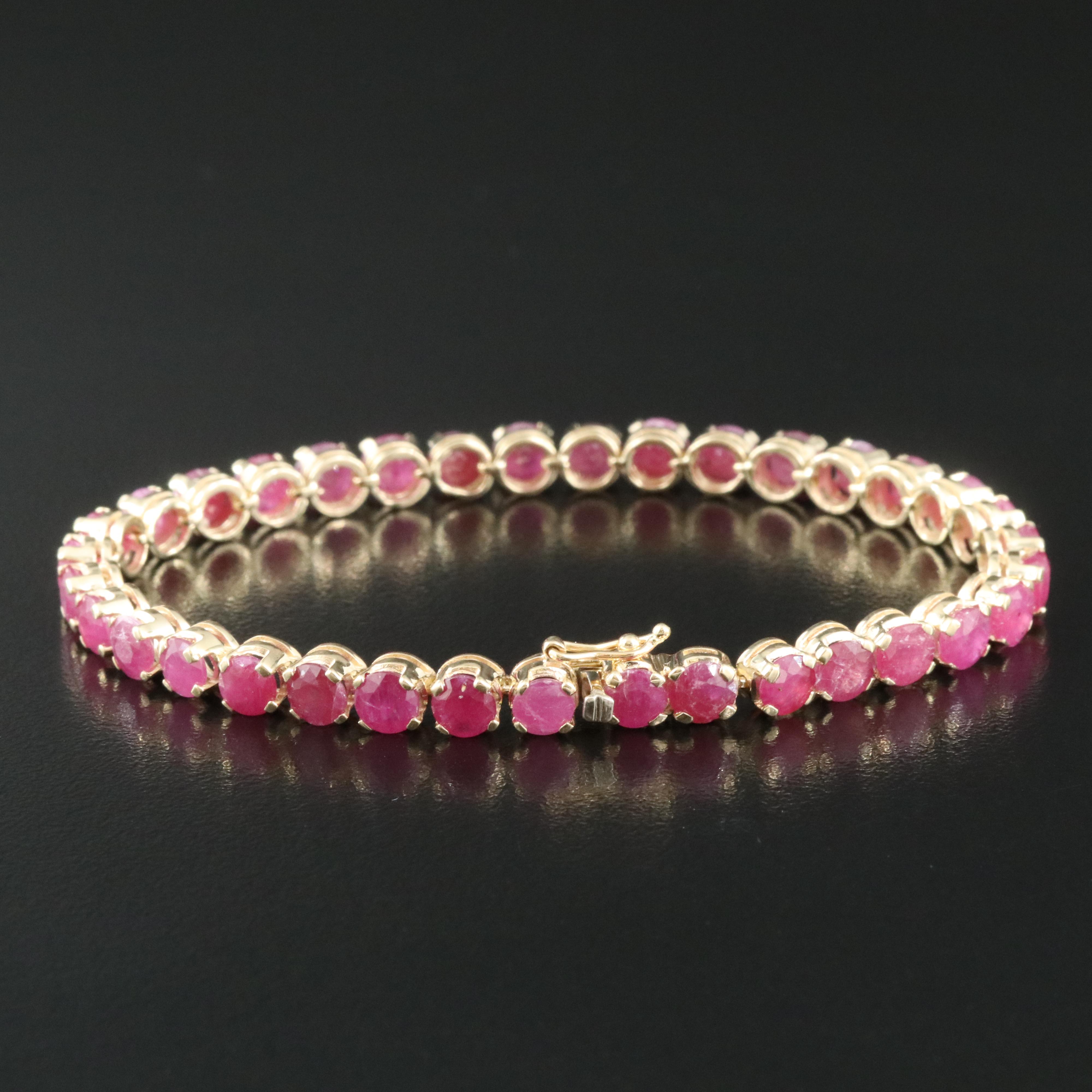 14K Ruby Bracelet