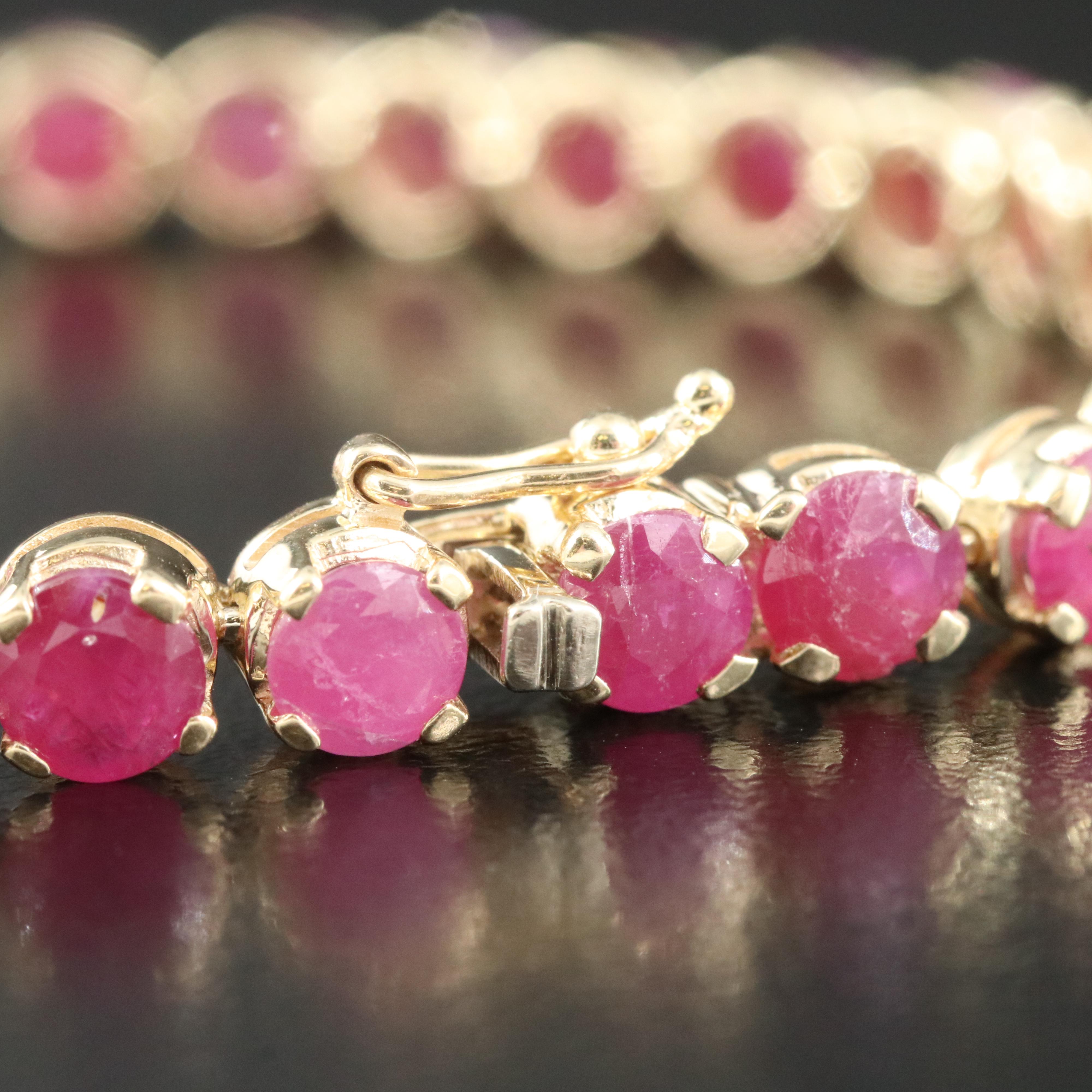 14K Ruby Bracelet