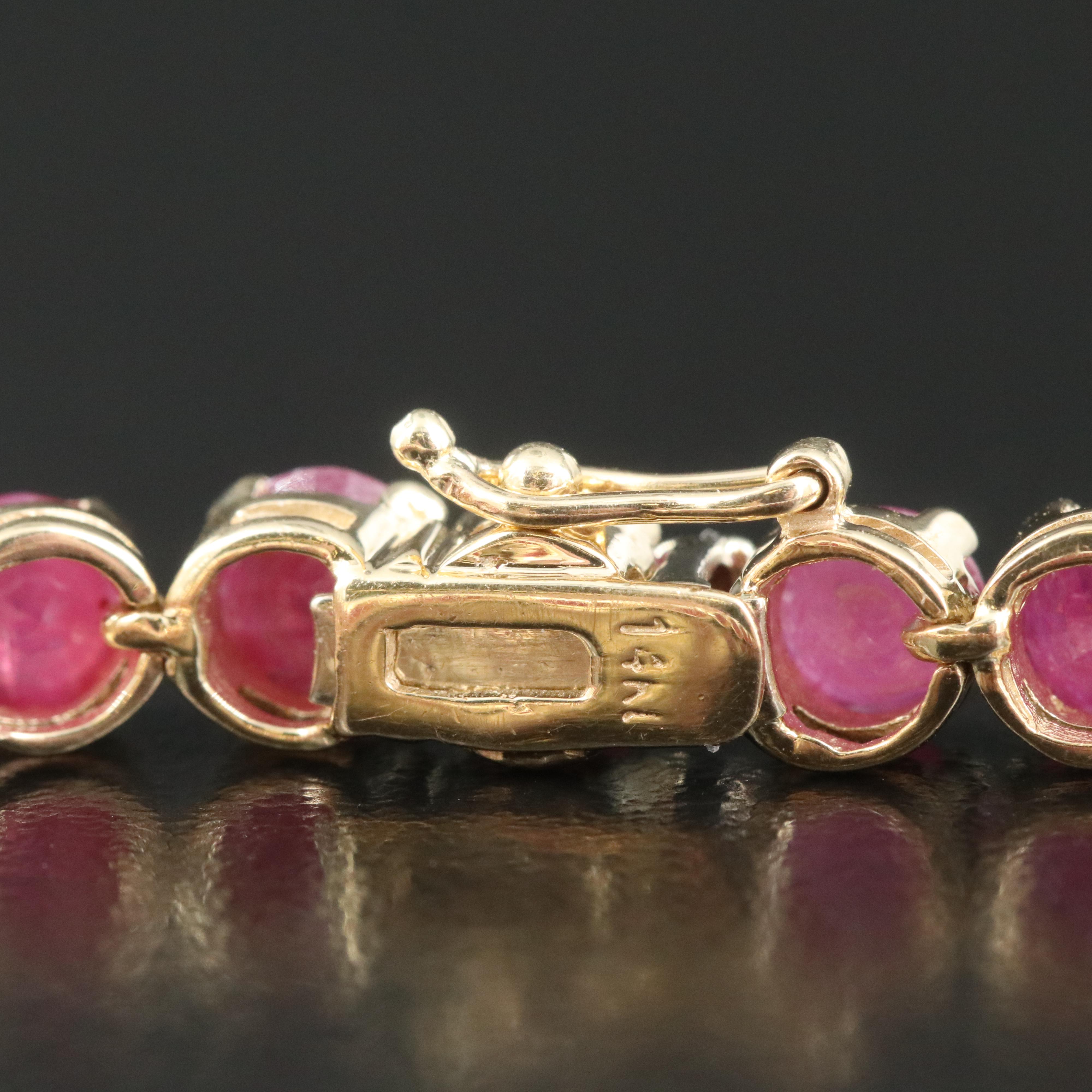 14K Ruby Bracelet