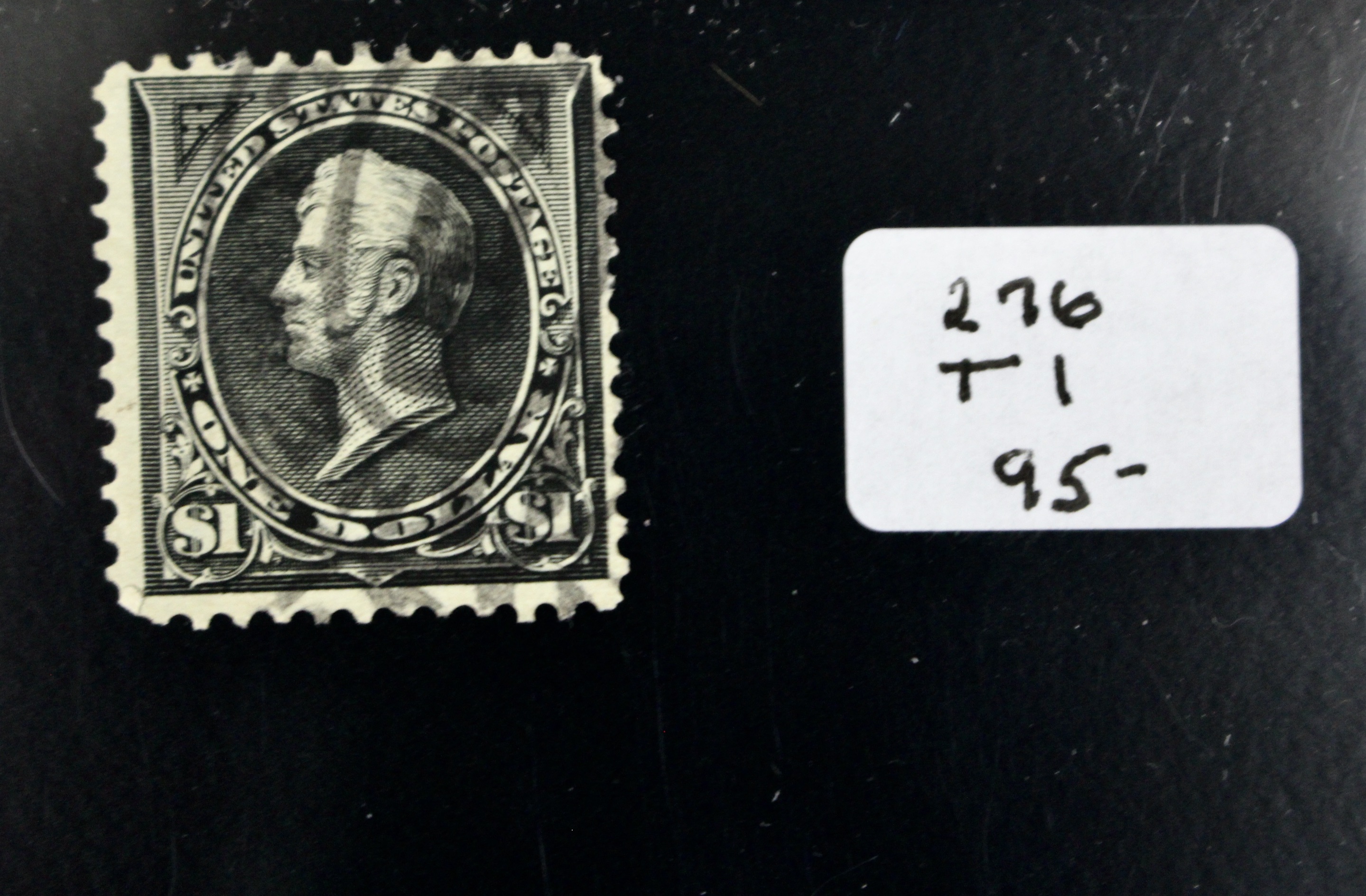 Two Used 1894 $1 Perry Postage Stamps, Scott #s 261 and 276