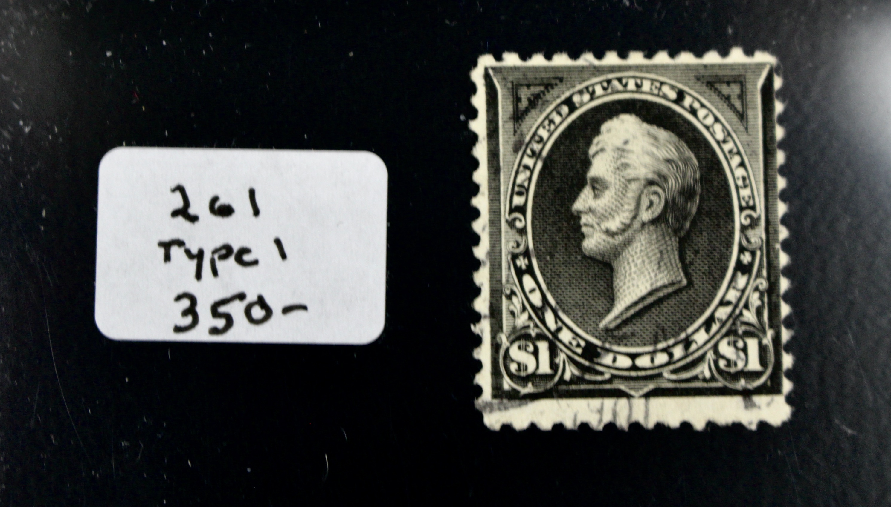 Two Used 1894 $1 Perry Postage Stamps, Scott #s 261 and 276