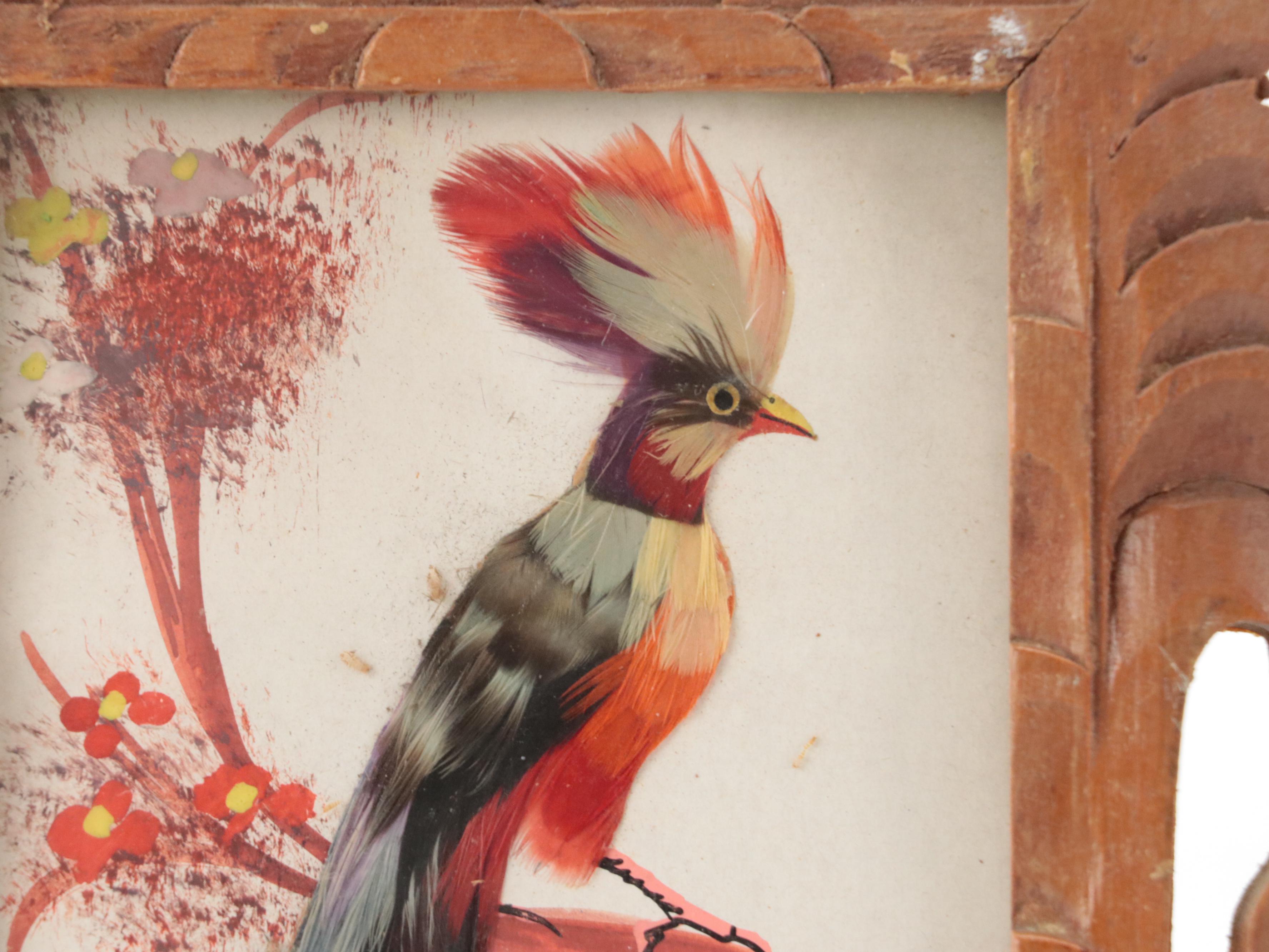 Maisel's and Cartimex Bird Motif Mexican Feathercraft Plaques with More