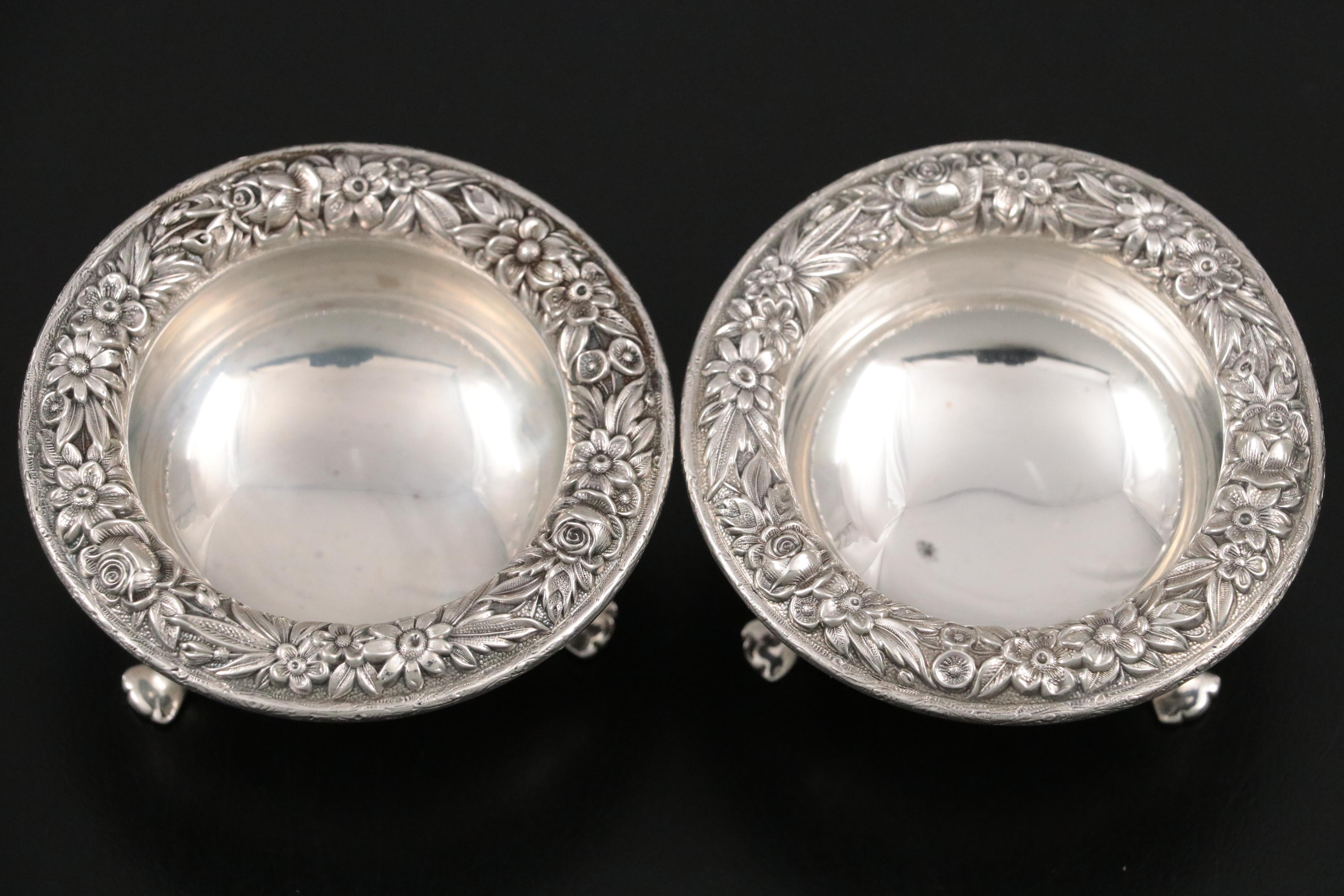 S. Kirk & Son Inc. "Repousse" Sterling Shakers and Other Sterling Table Décor