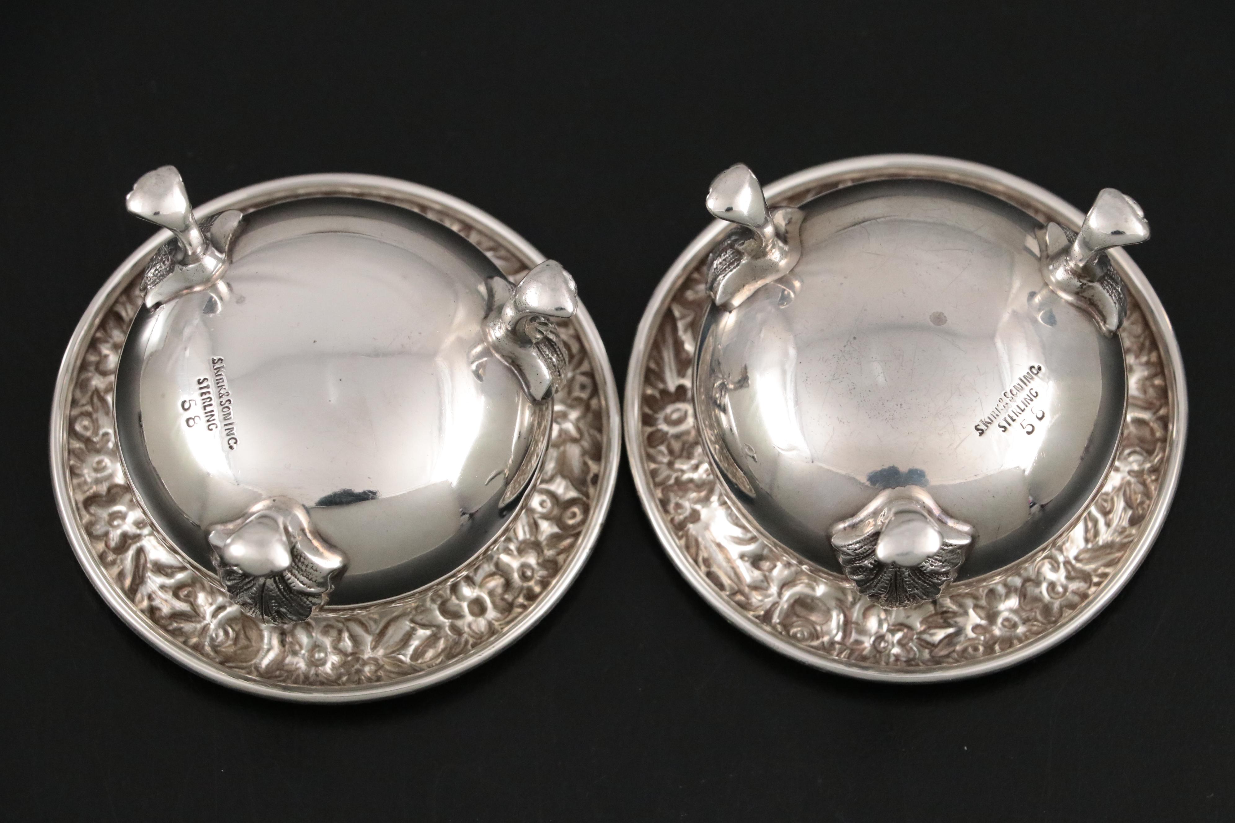 S. Kirk & Son Inc. "Repousse" Sterling Shakers and Other Sterling Table Décor