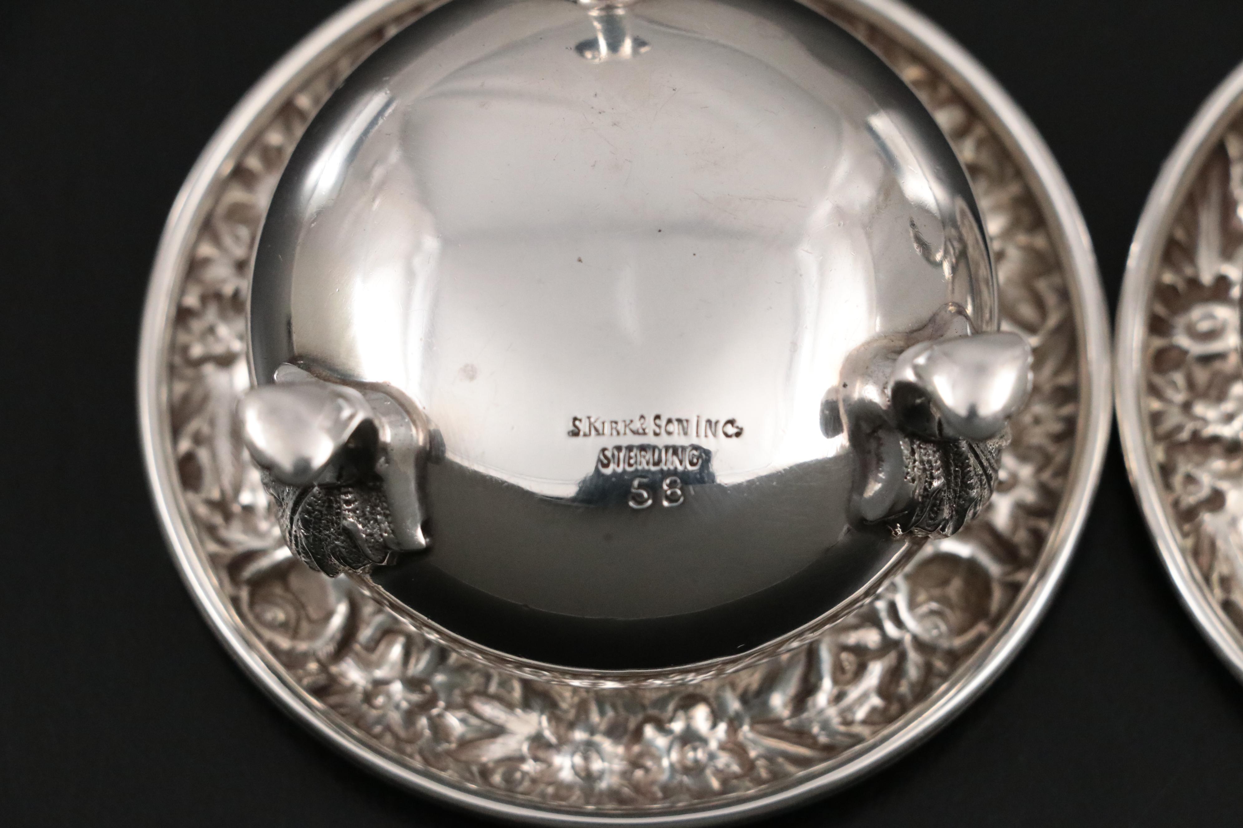 S. Kirk & Son Inc. "Repousse" Sterling Shakers and Other Sterling Table Décor