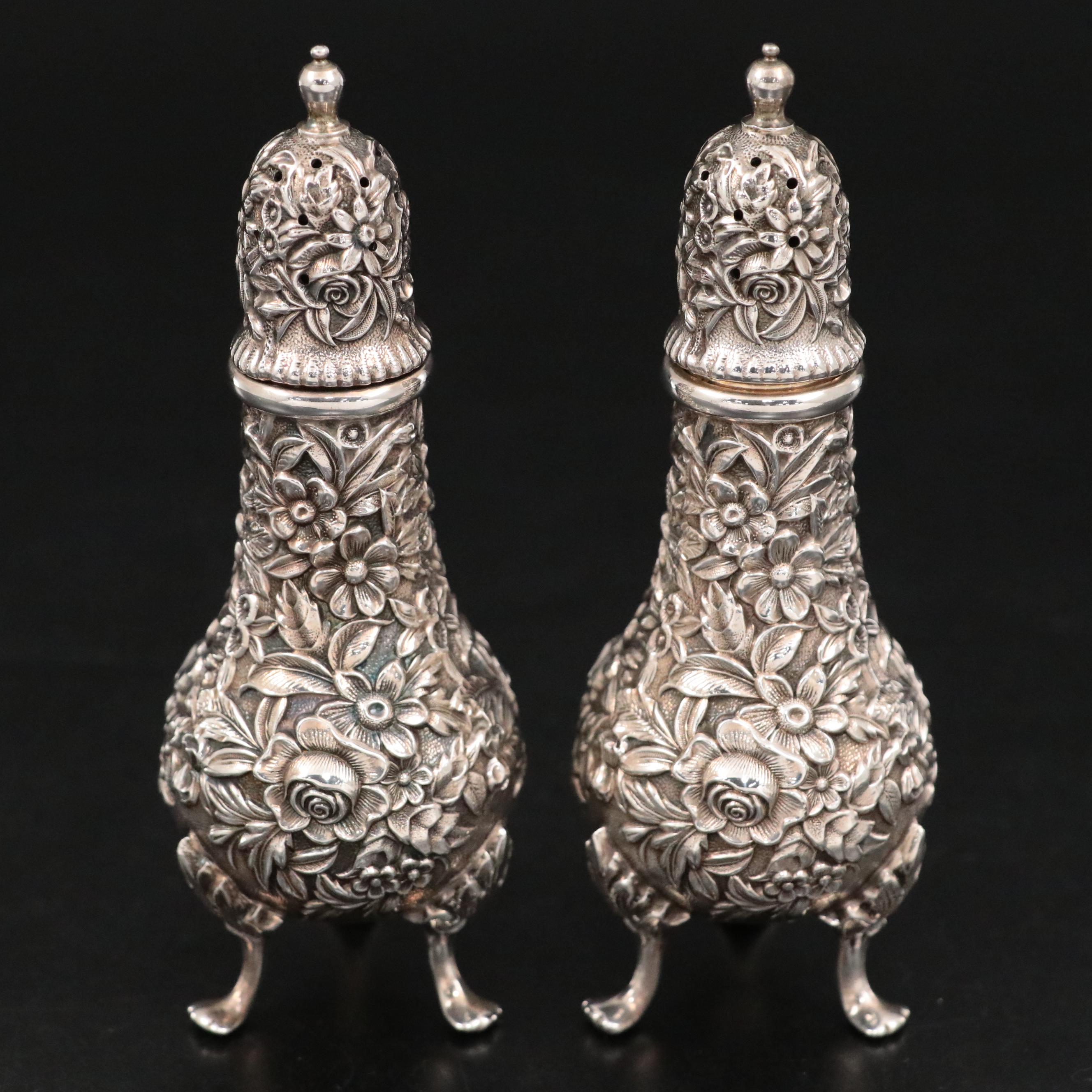 S. Kirk & Son Inc. "Repousse" Sterling Shakers and Other Sterling Table Décor