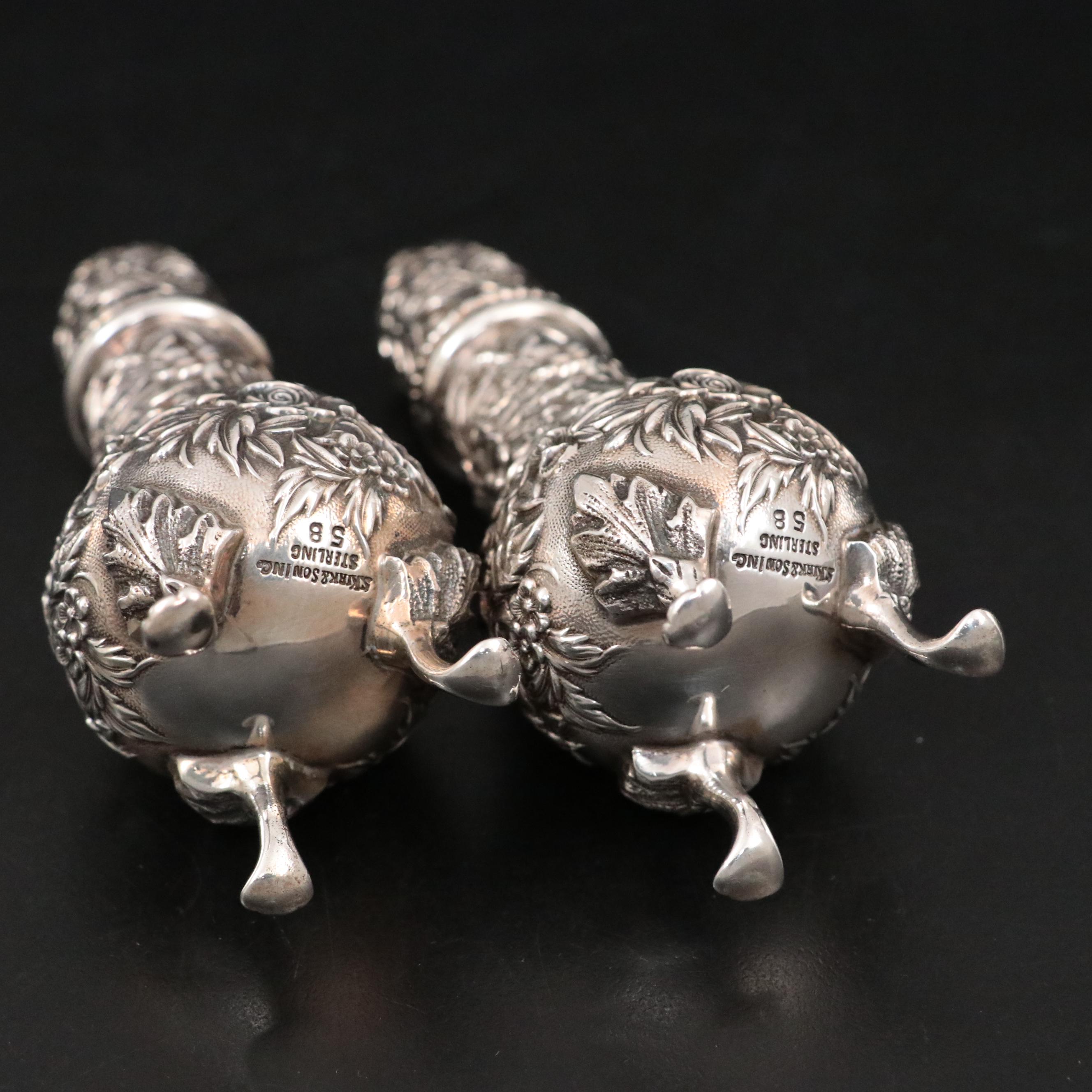 S. Kirk & Son Inc. "Repousse" Sterling Shakers and Other Sterling Table Décor