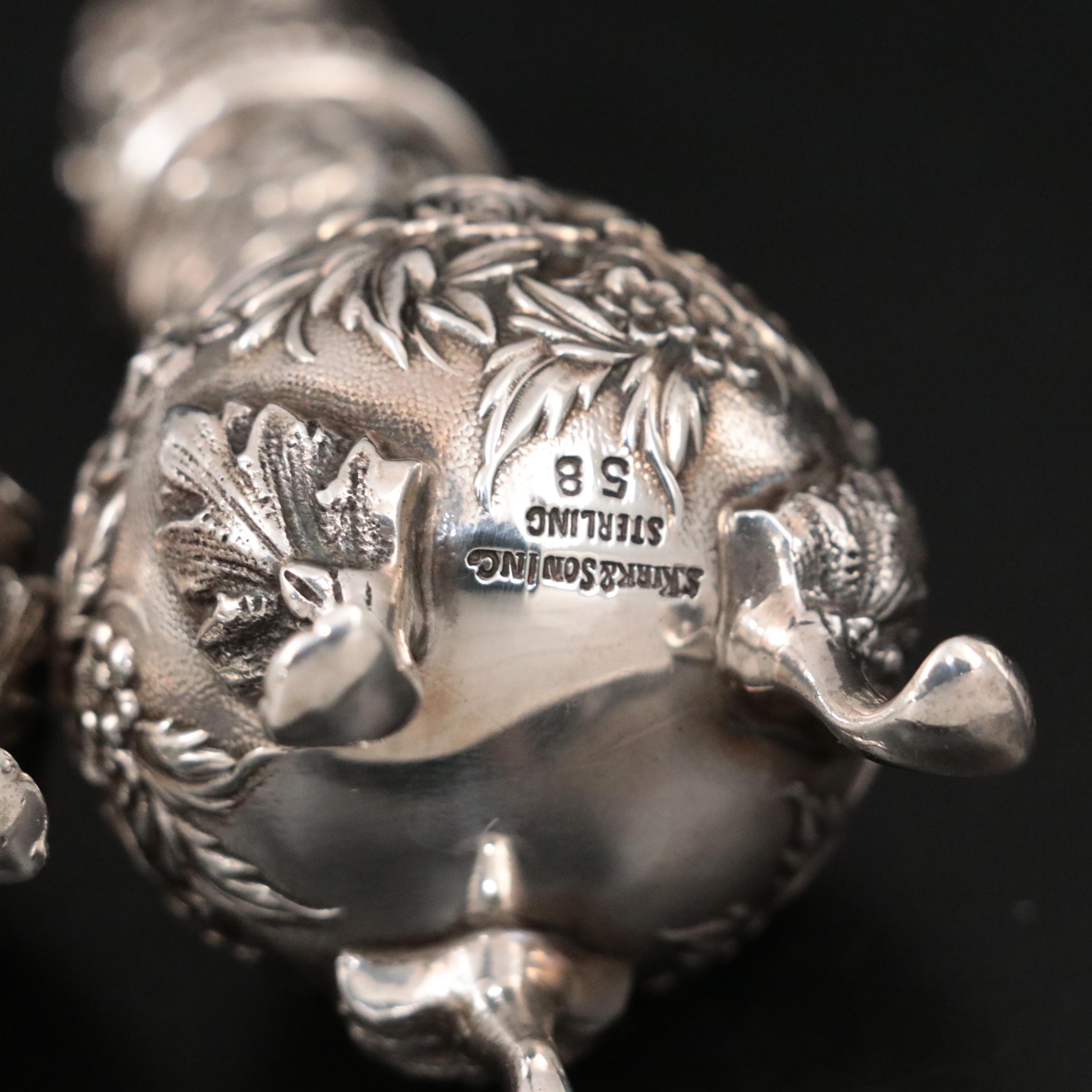 S. Kirk & Son Inc. "Repousse" Sterling Shakers and Other Sterling Table Décor
