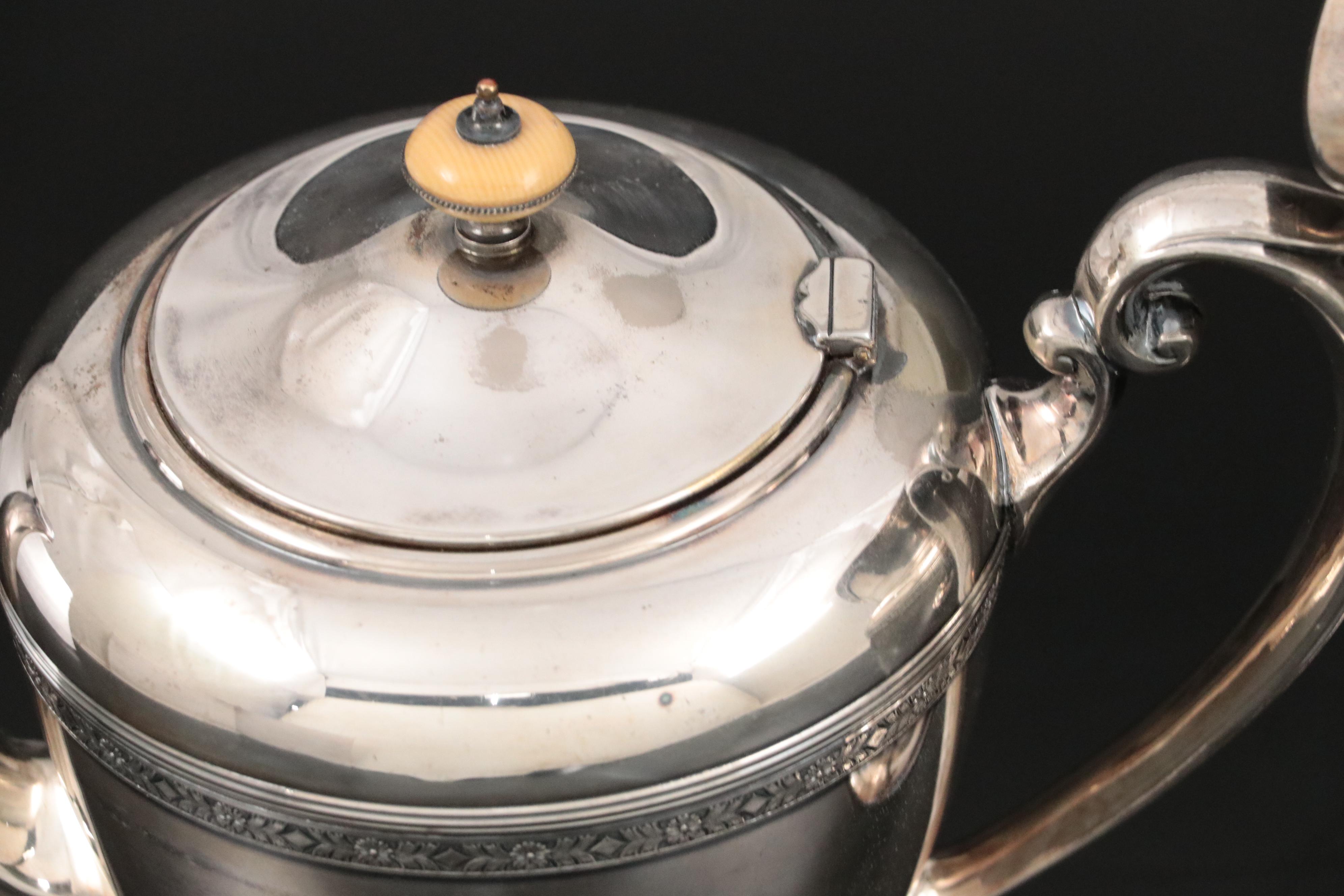 Evans Case Co. Silver Plate Coffee Set