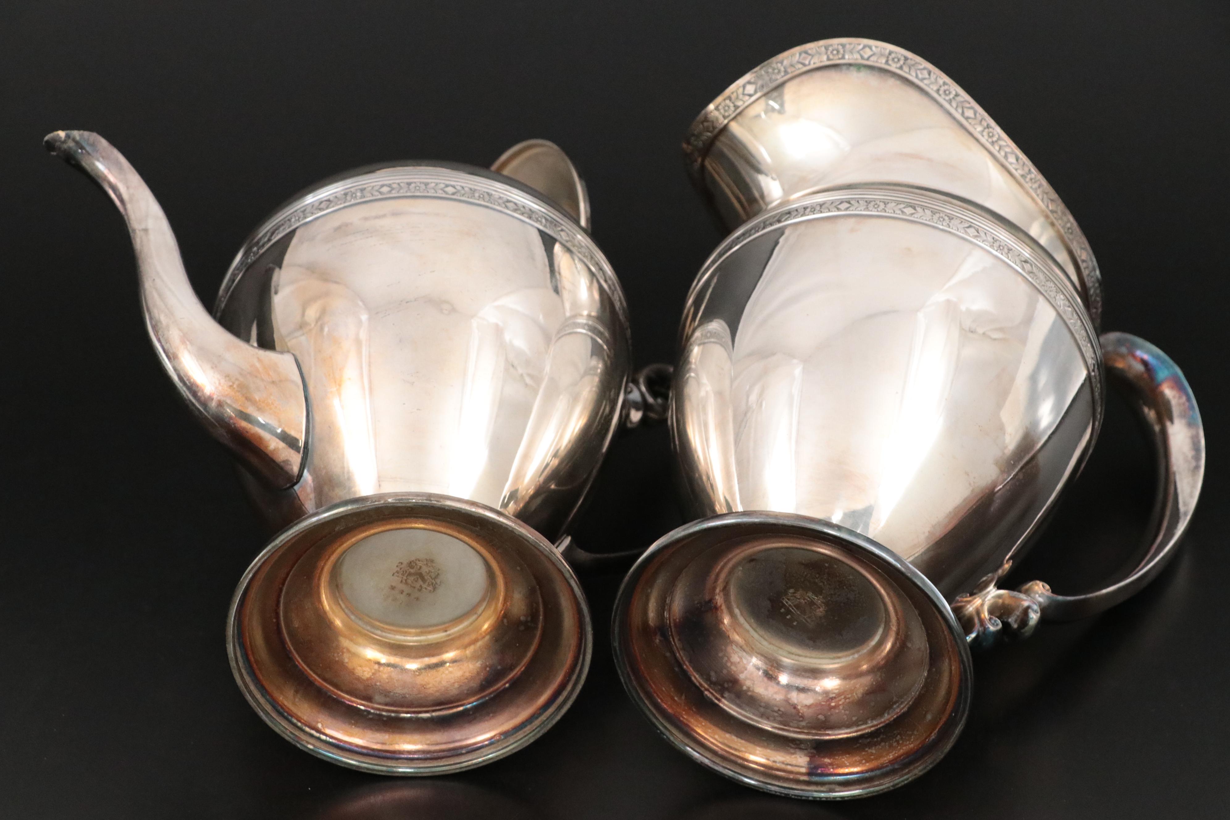 Evans Case Co. Silver Plate Coffee Set