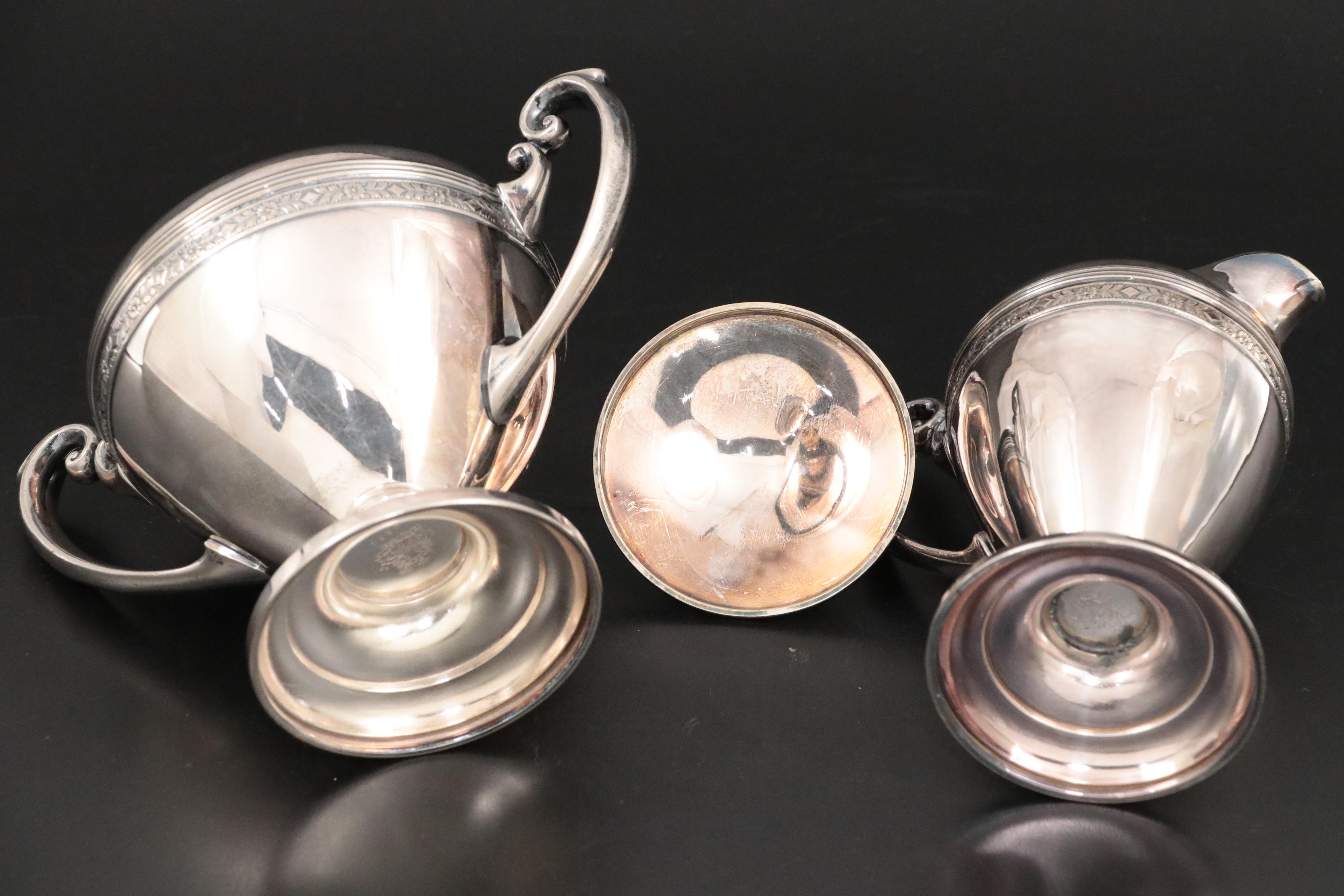 Evans Case Co. Silver Plate Coffee Set