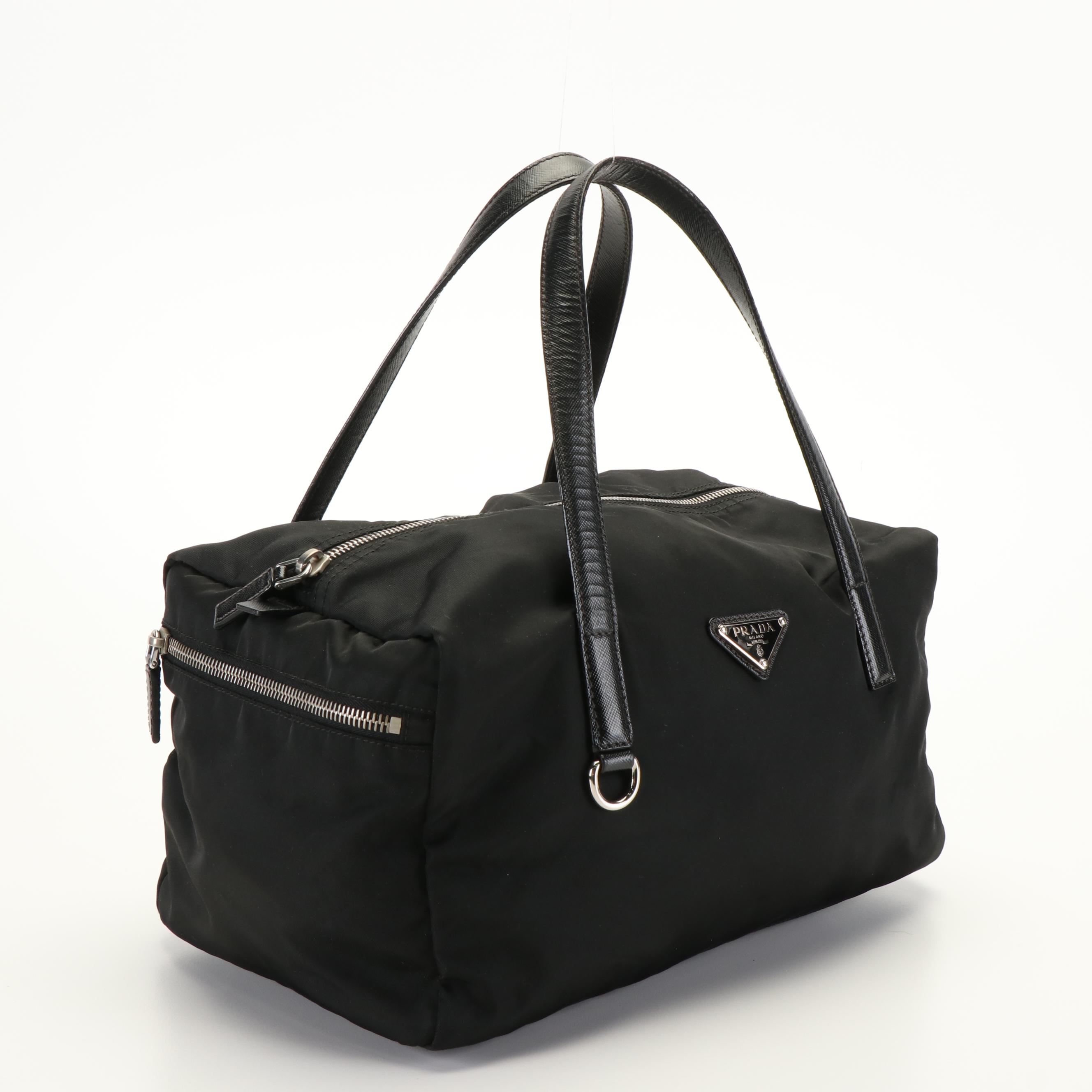 Prada Handbag in Black Tessuto Nylon