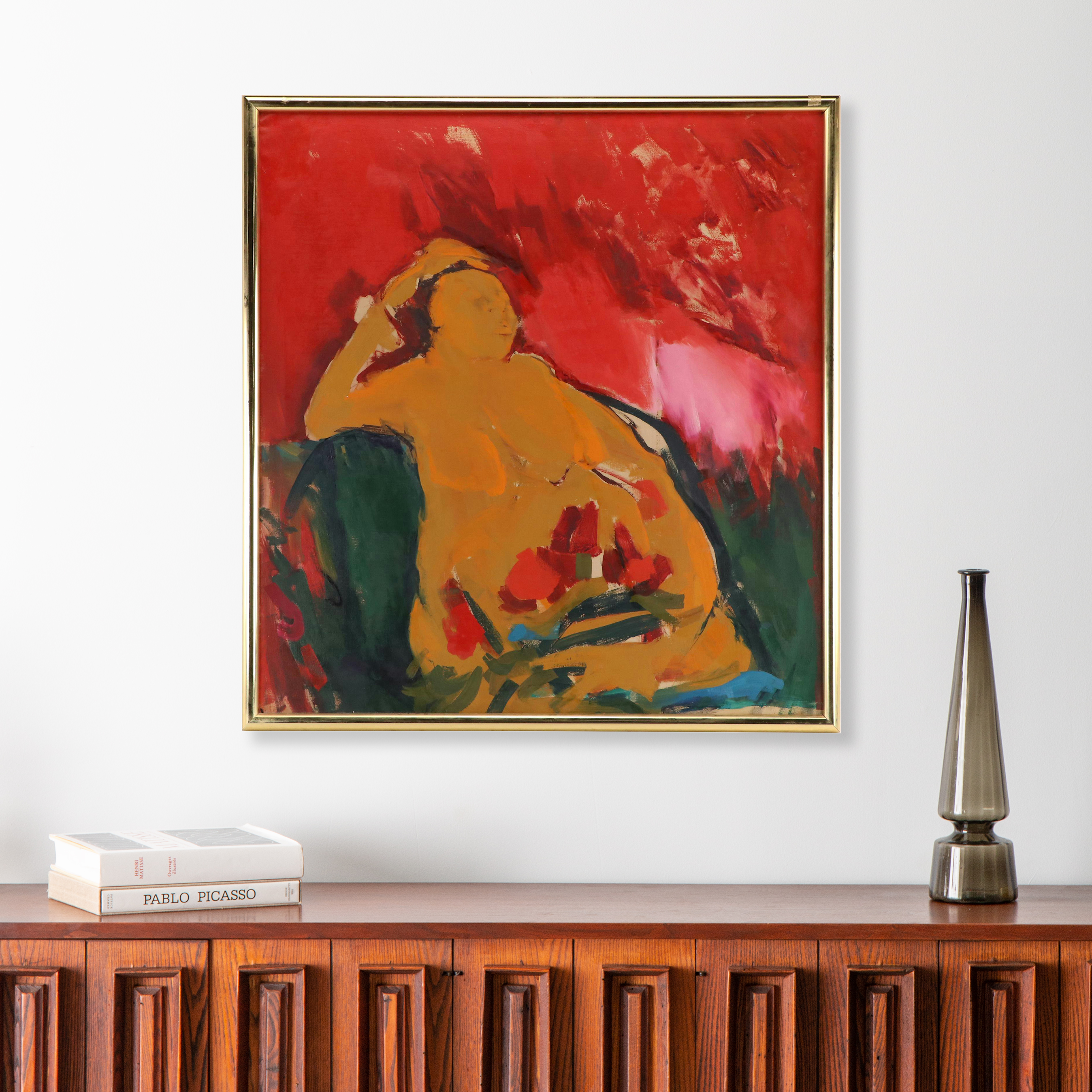 Field Abstract Expressionist Figurative Oil Painting