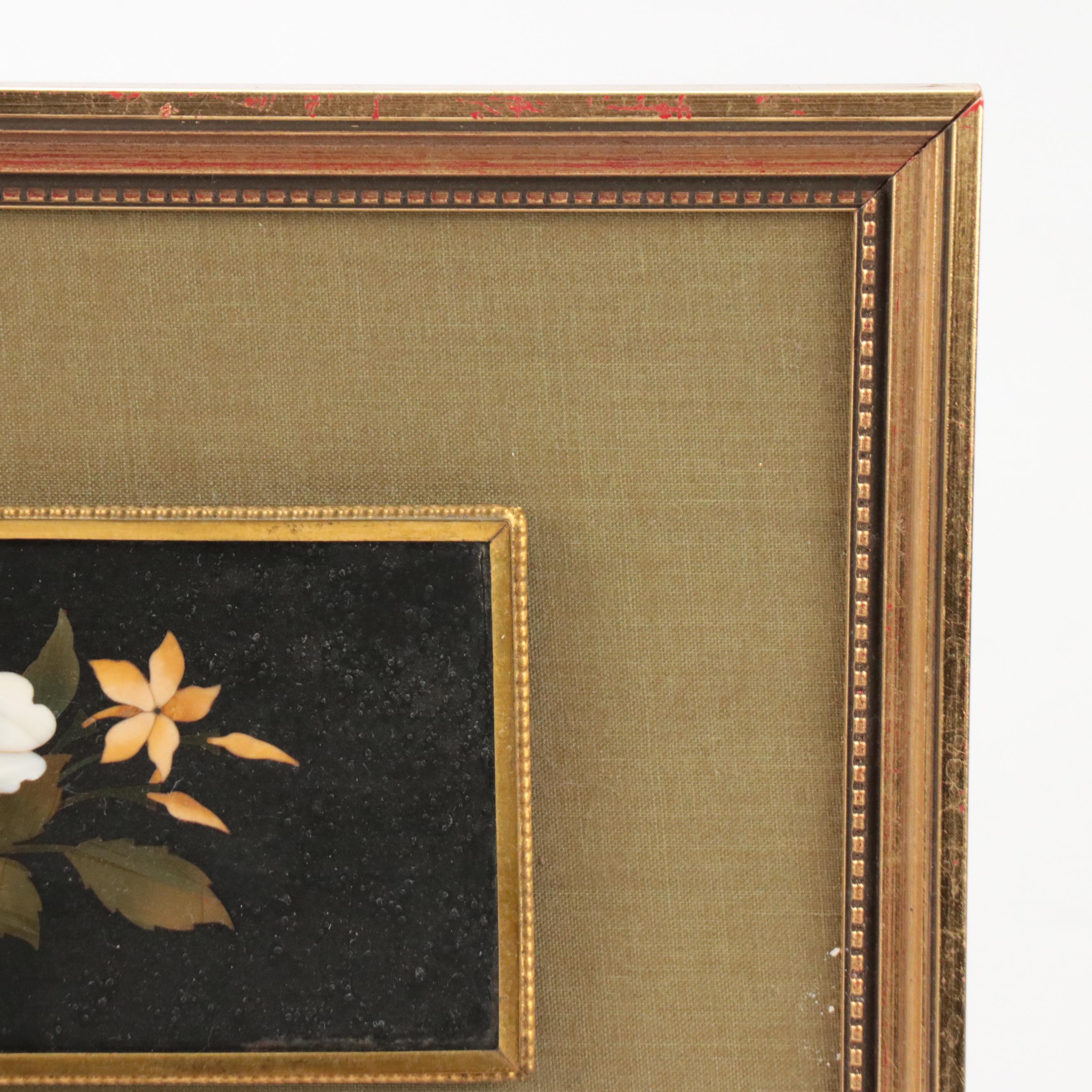 Intarsia Stone Inlay Panels in Group Frame