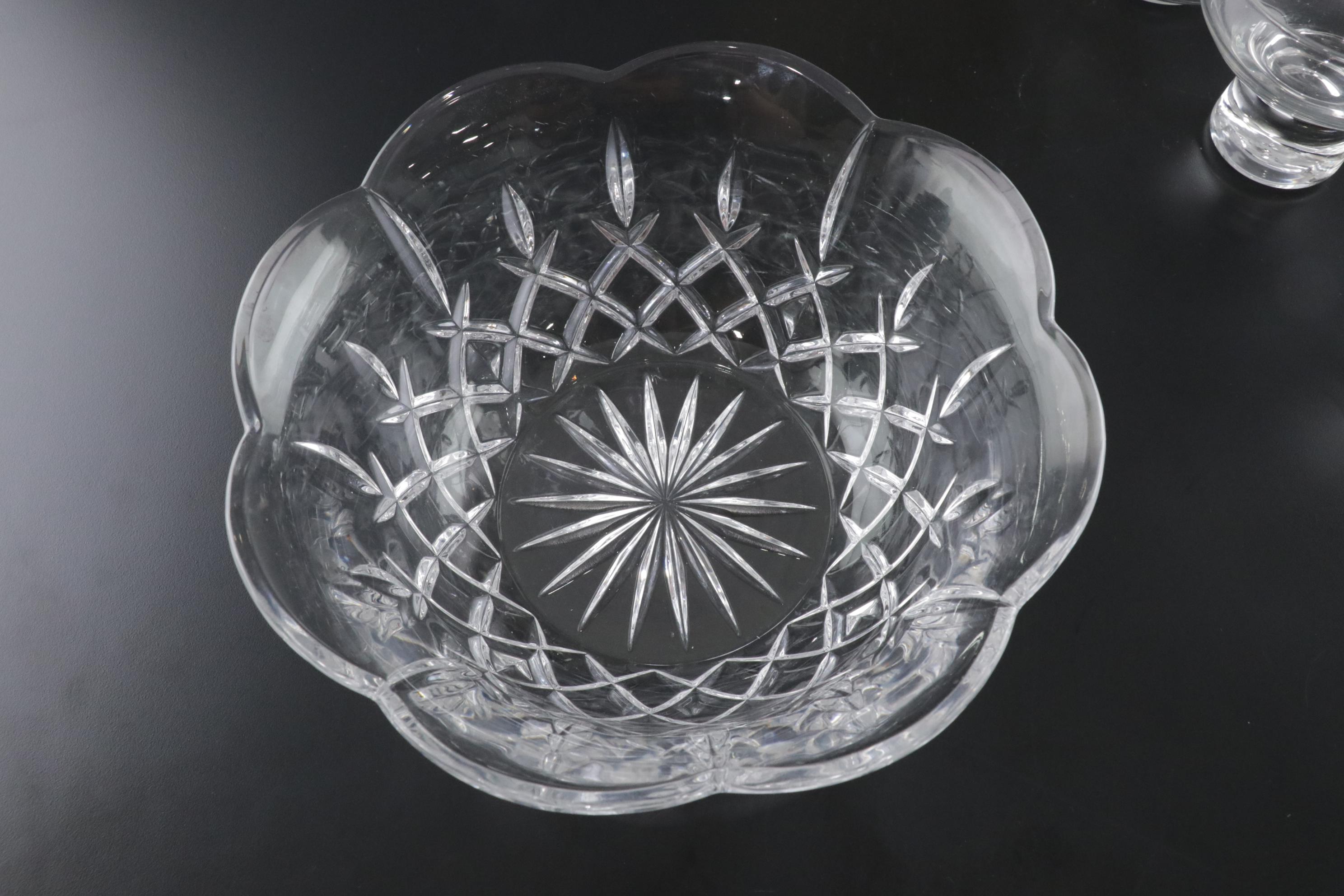 Gorham "King Edward" Crystal Centerpiece Bowl Featured In Serveware Collection